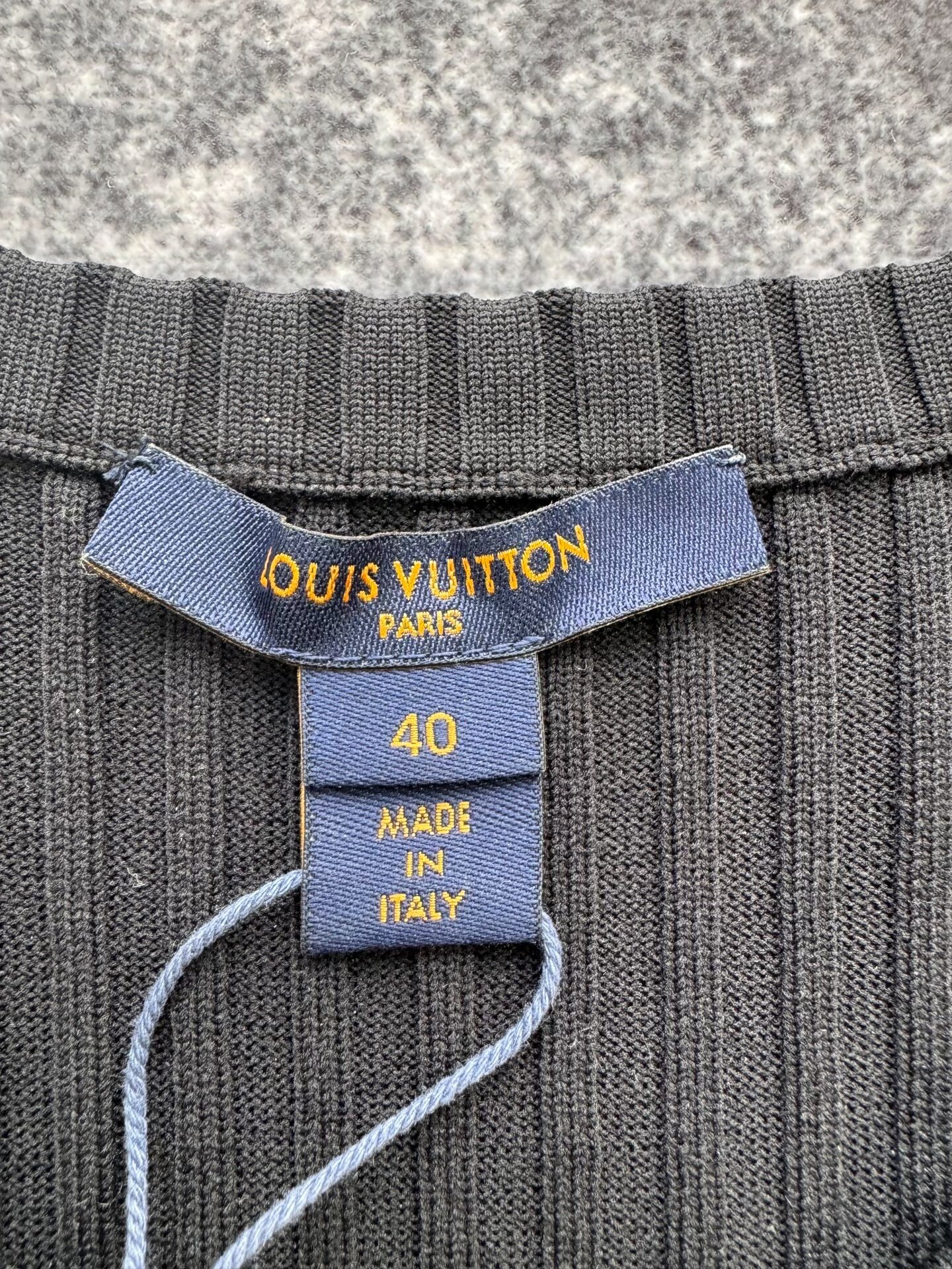 Louis Vuitton Knit Monogram Patchwork Zip Dress — detail