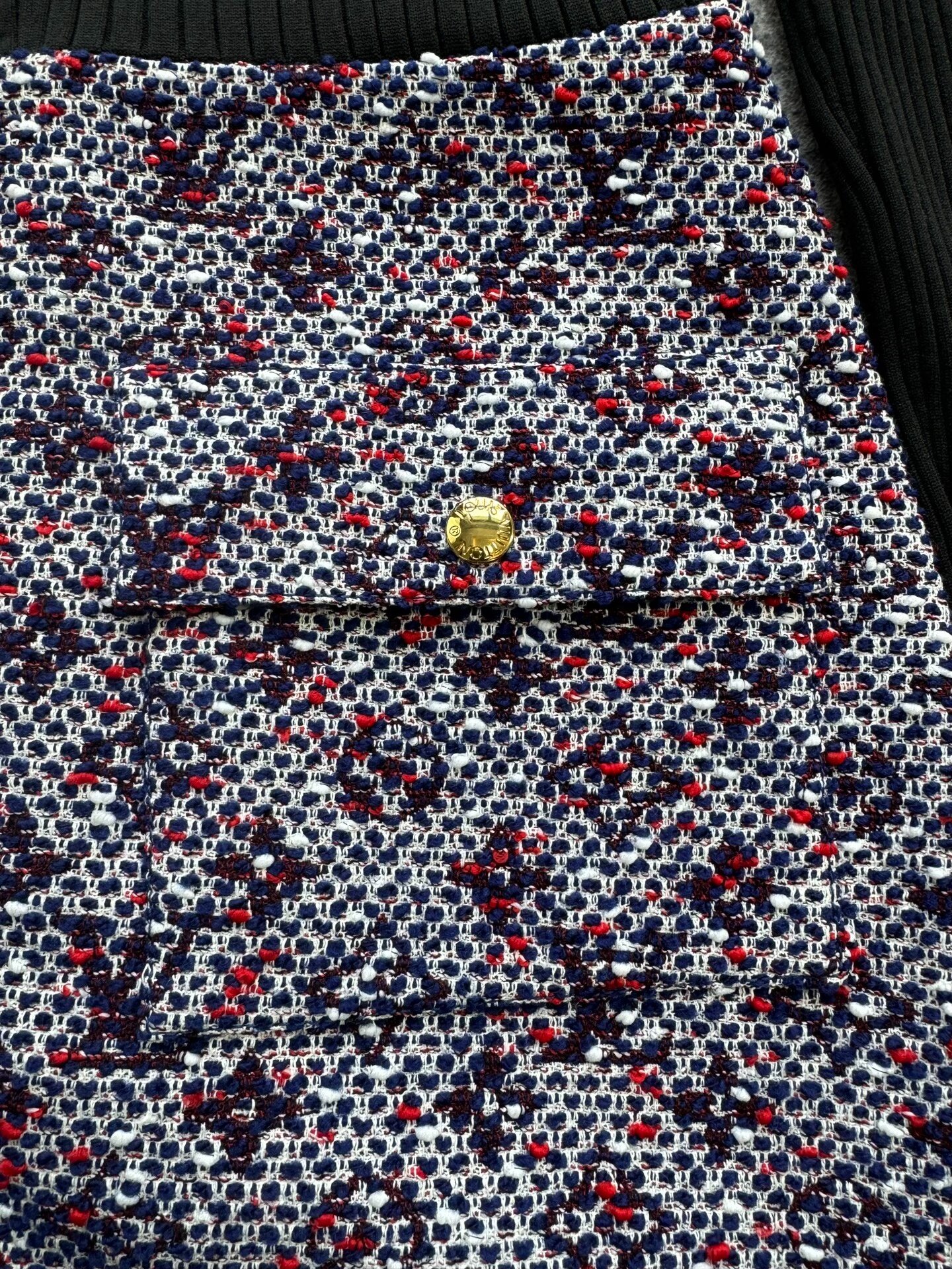 Louis Vuitton Knit Monogram Patchwork Zip Dress — label