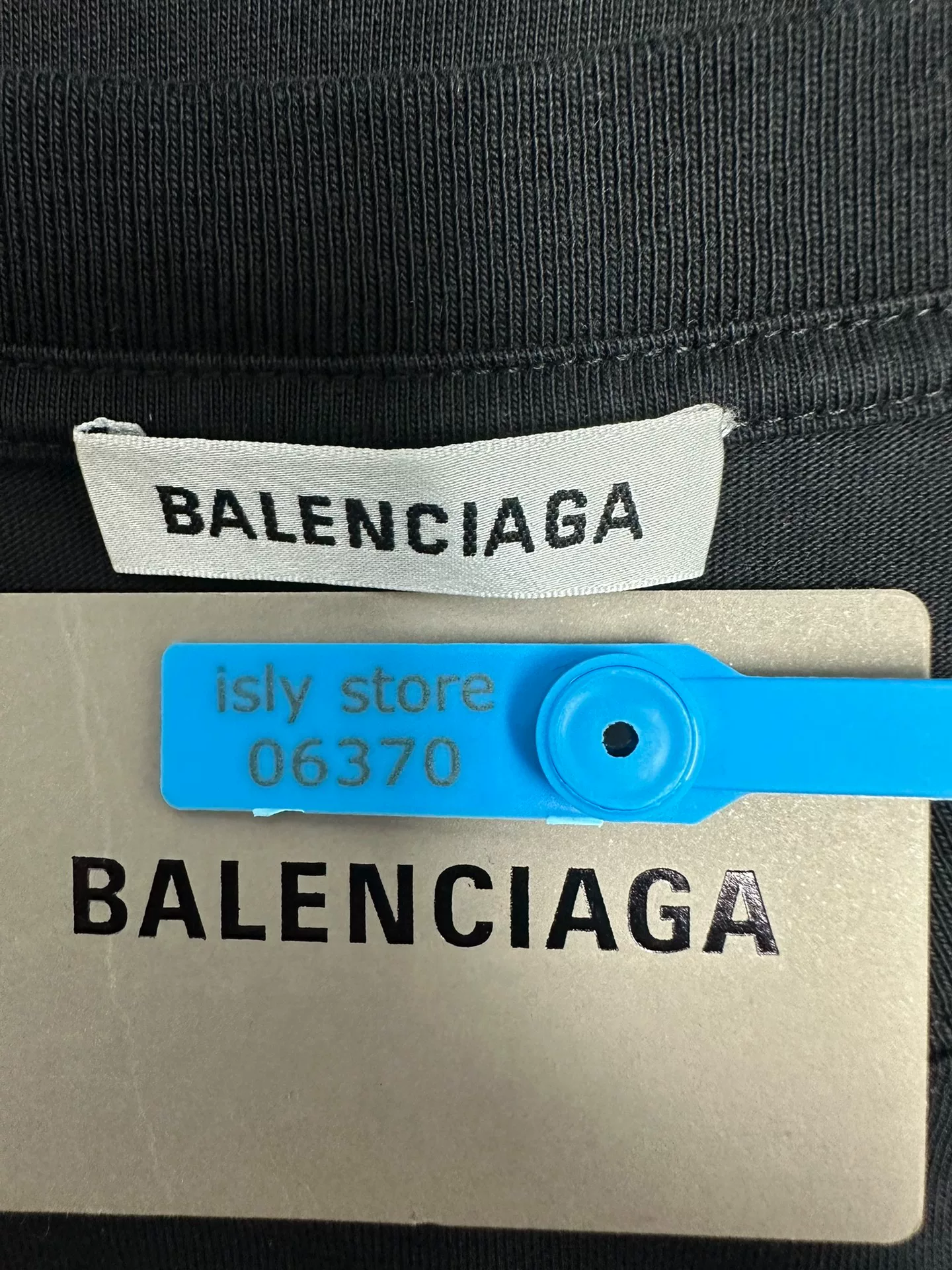 Balenciaga Letter Print Loose Drop Shoulder T-shirt — back