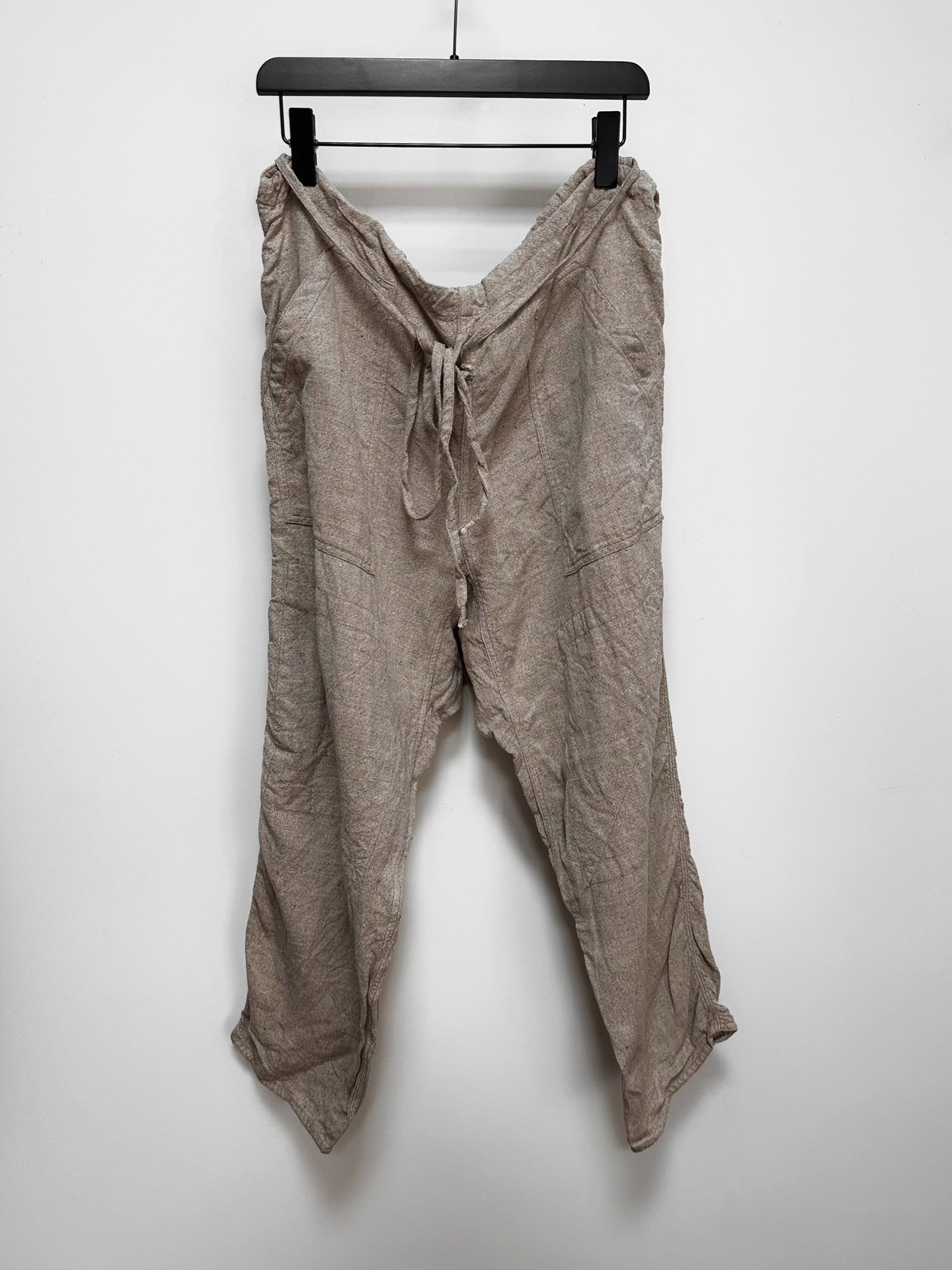 Kaval Linen Silk Drawstring Pants