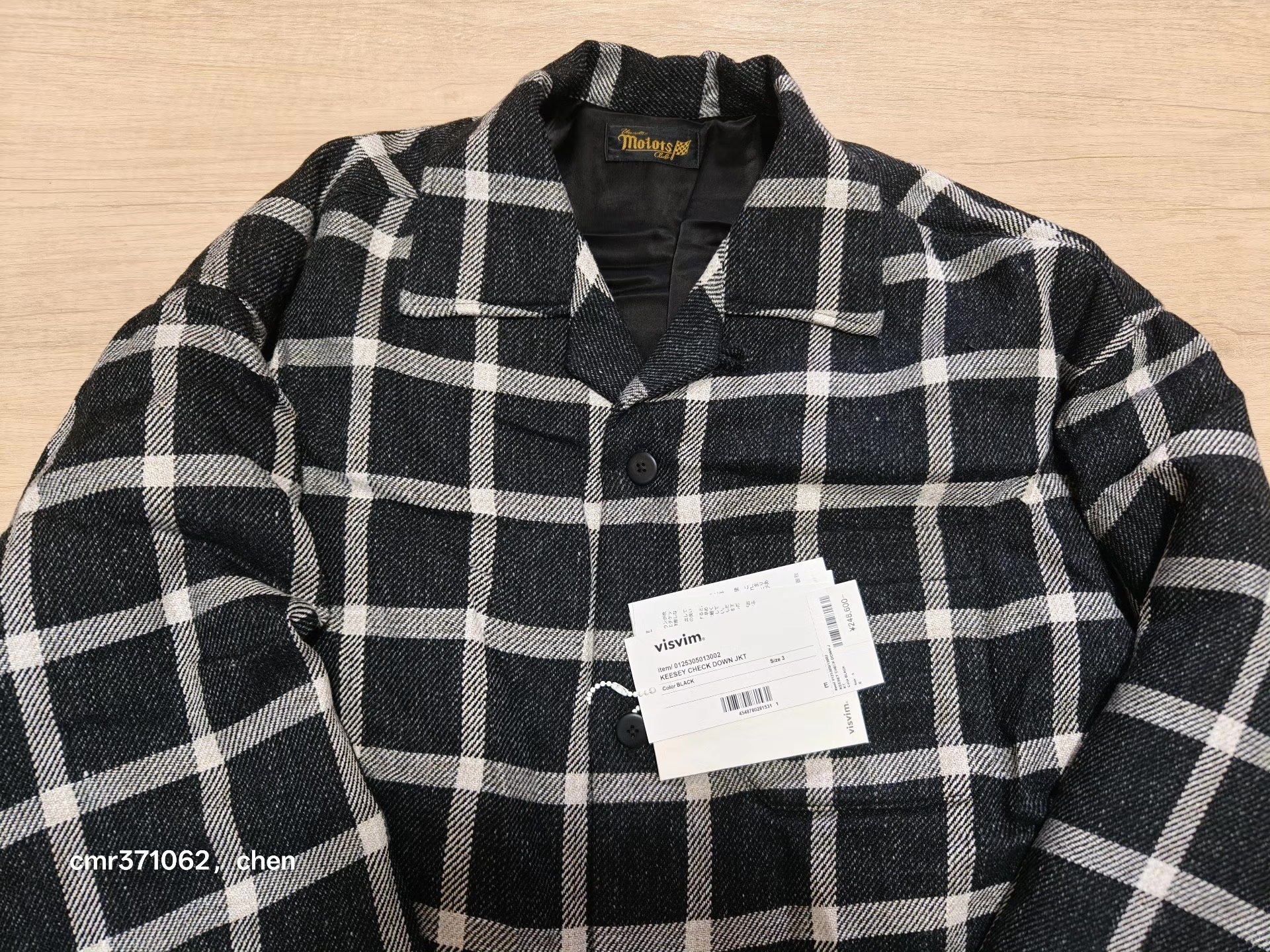 VISVIM 25SS KEESEY CHECK DOWN JKT — front
