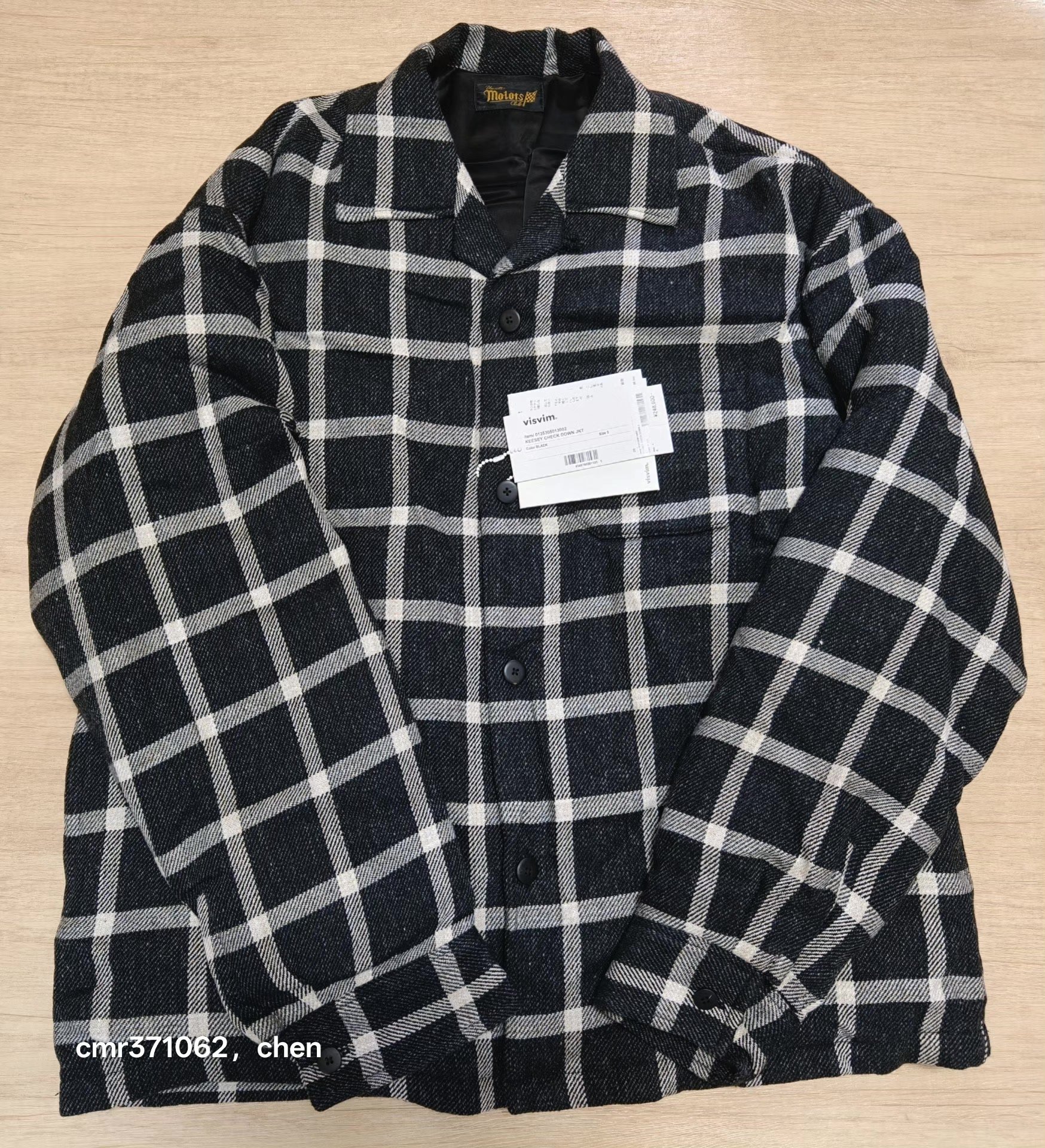VISVIM 25SS KEESEY CHECK DOWN JKT