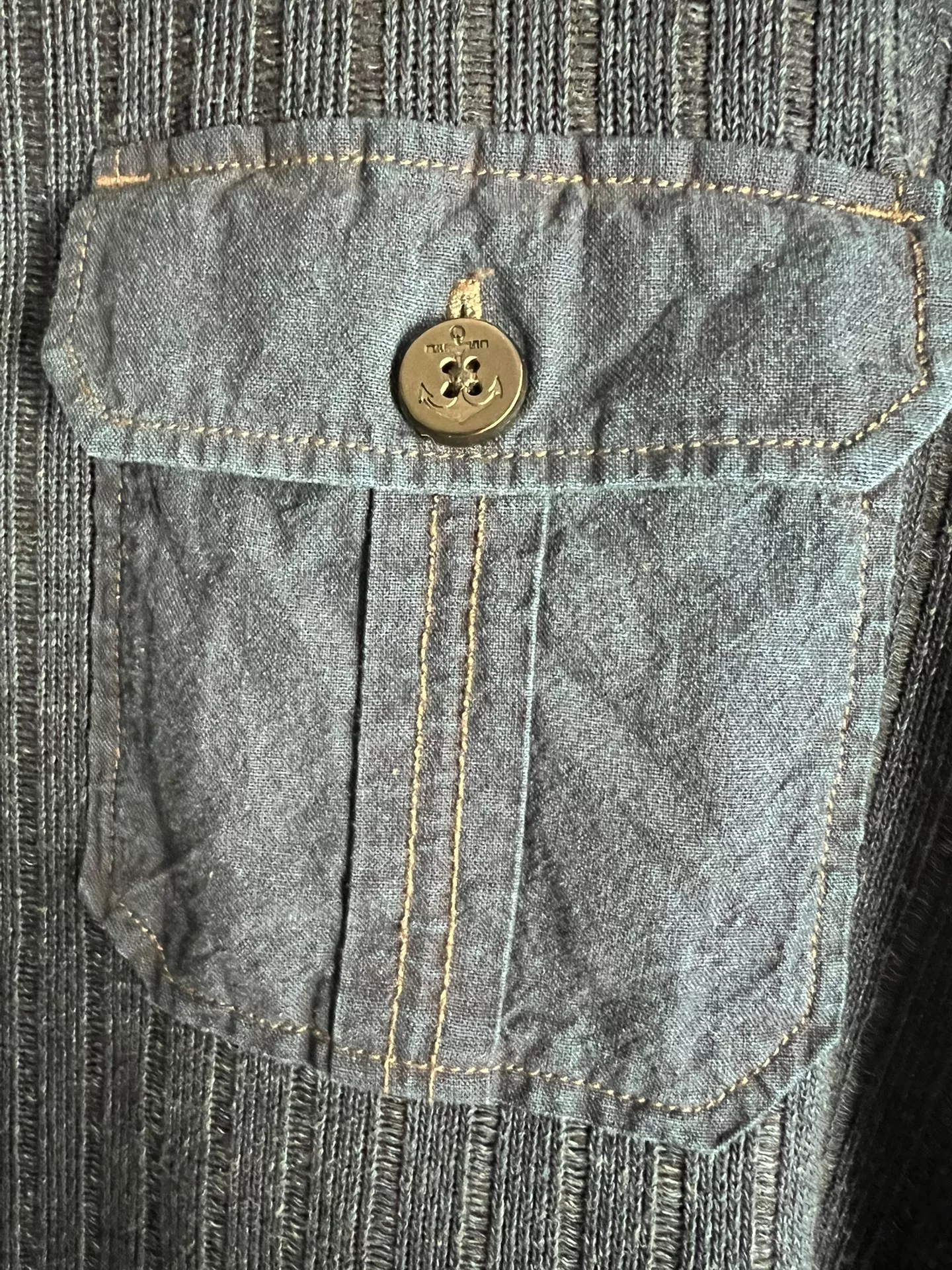 RRL Double RL Indigo Knit Pullover — back