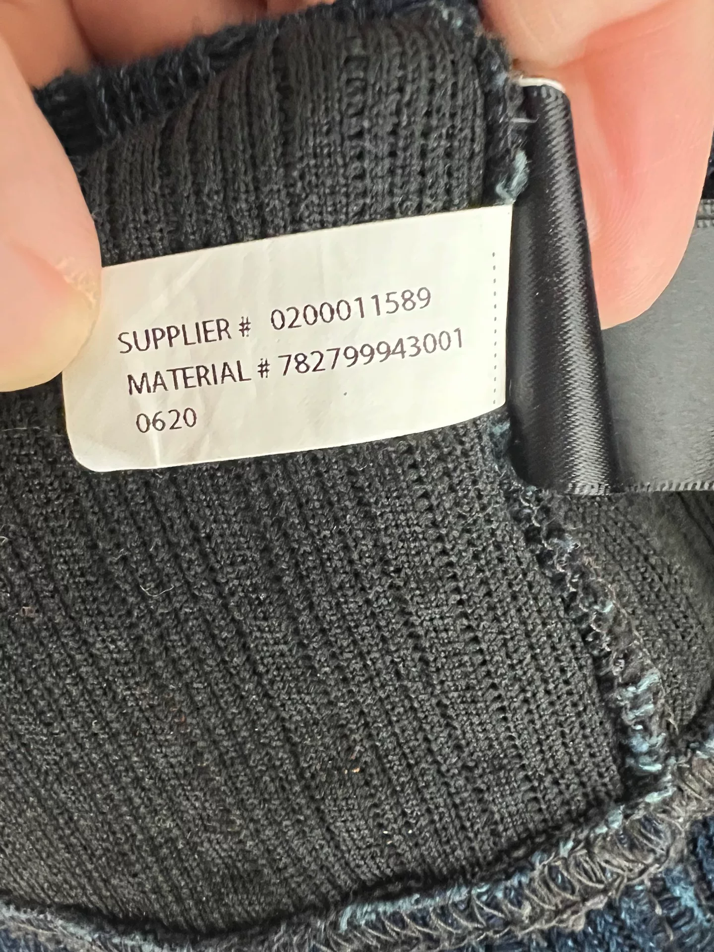 RRL Double RL Indigo Knit Pullover — label