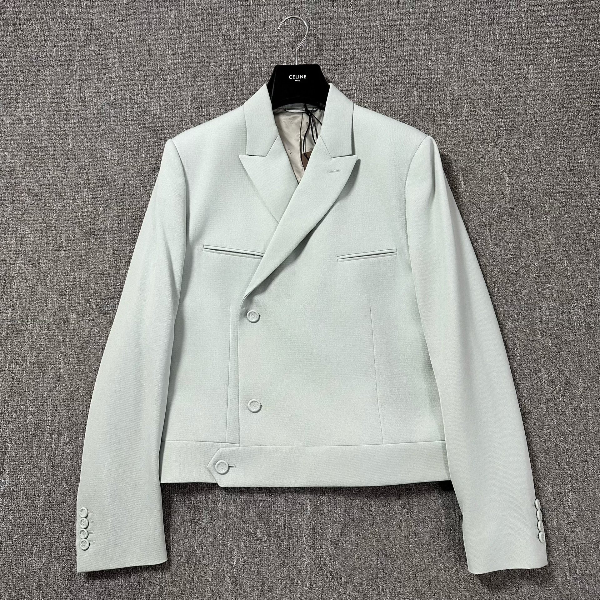 Dior Man Light Blue Peak Lapel Blazer