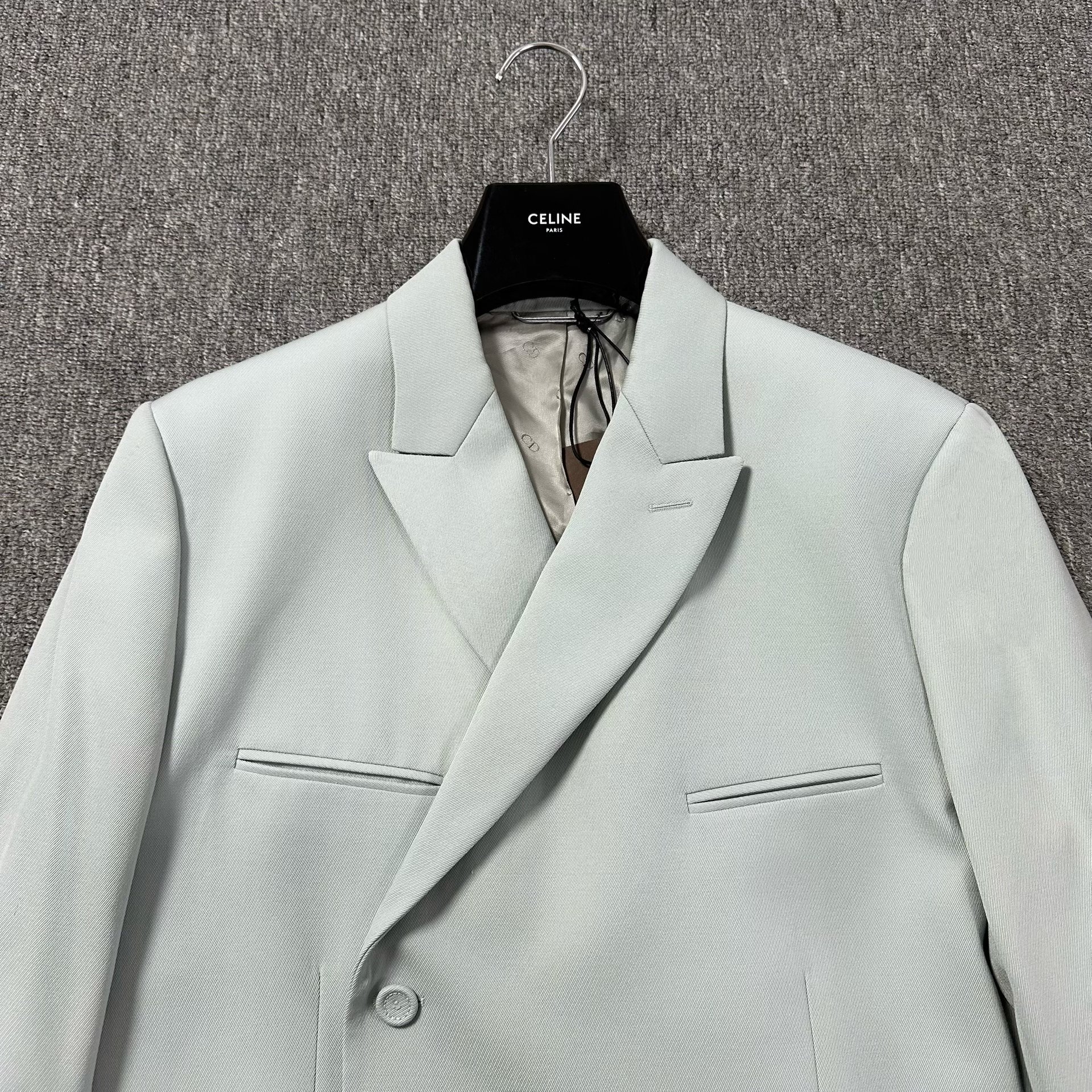 Dior Man Light Blue Peak Lapel Blazer — front