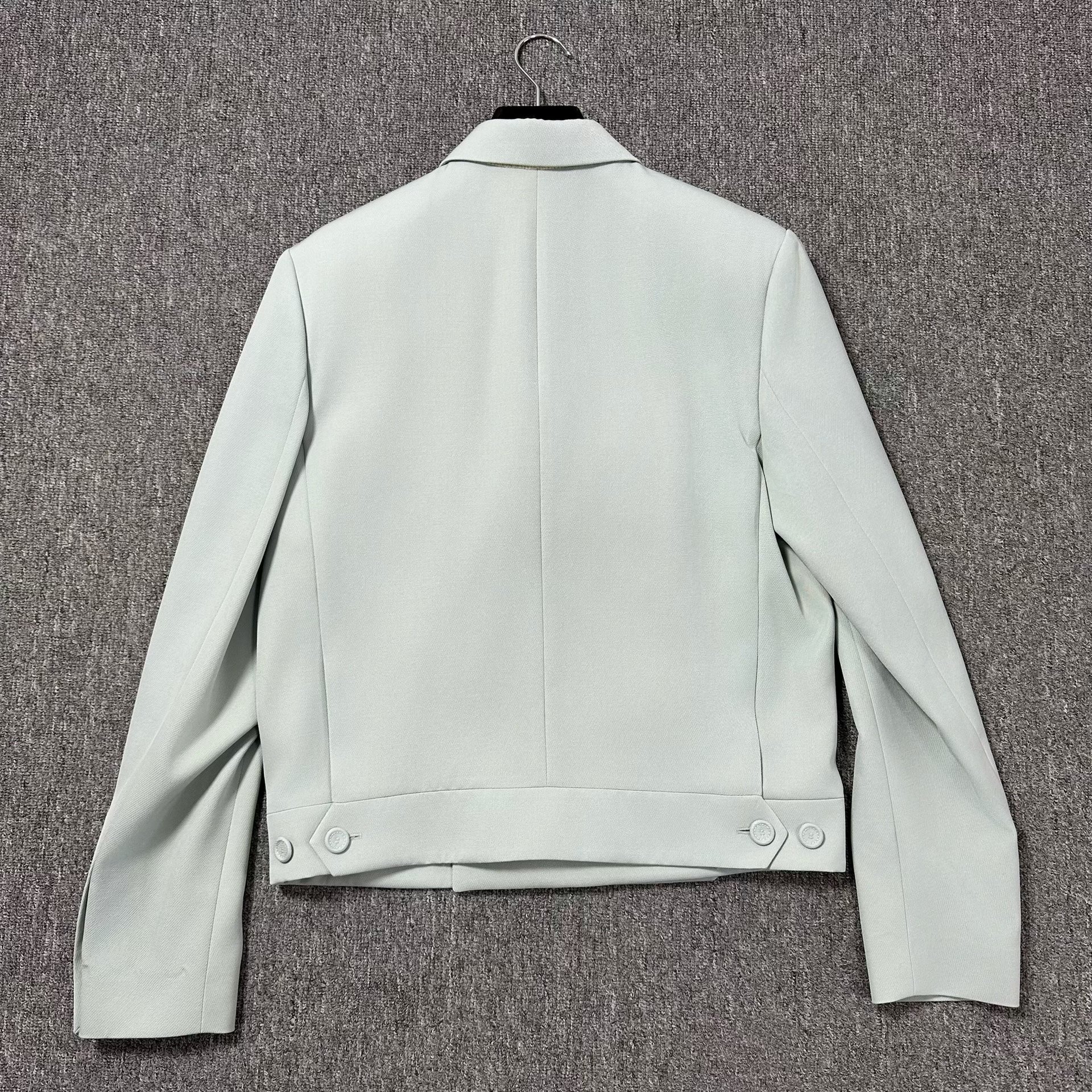 Dior Man Light Blue Peak Lapel Blazer — detail