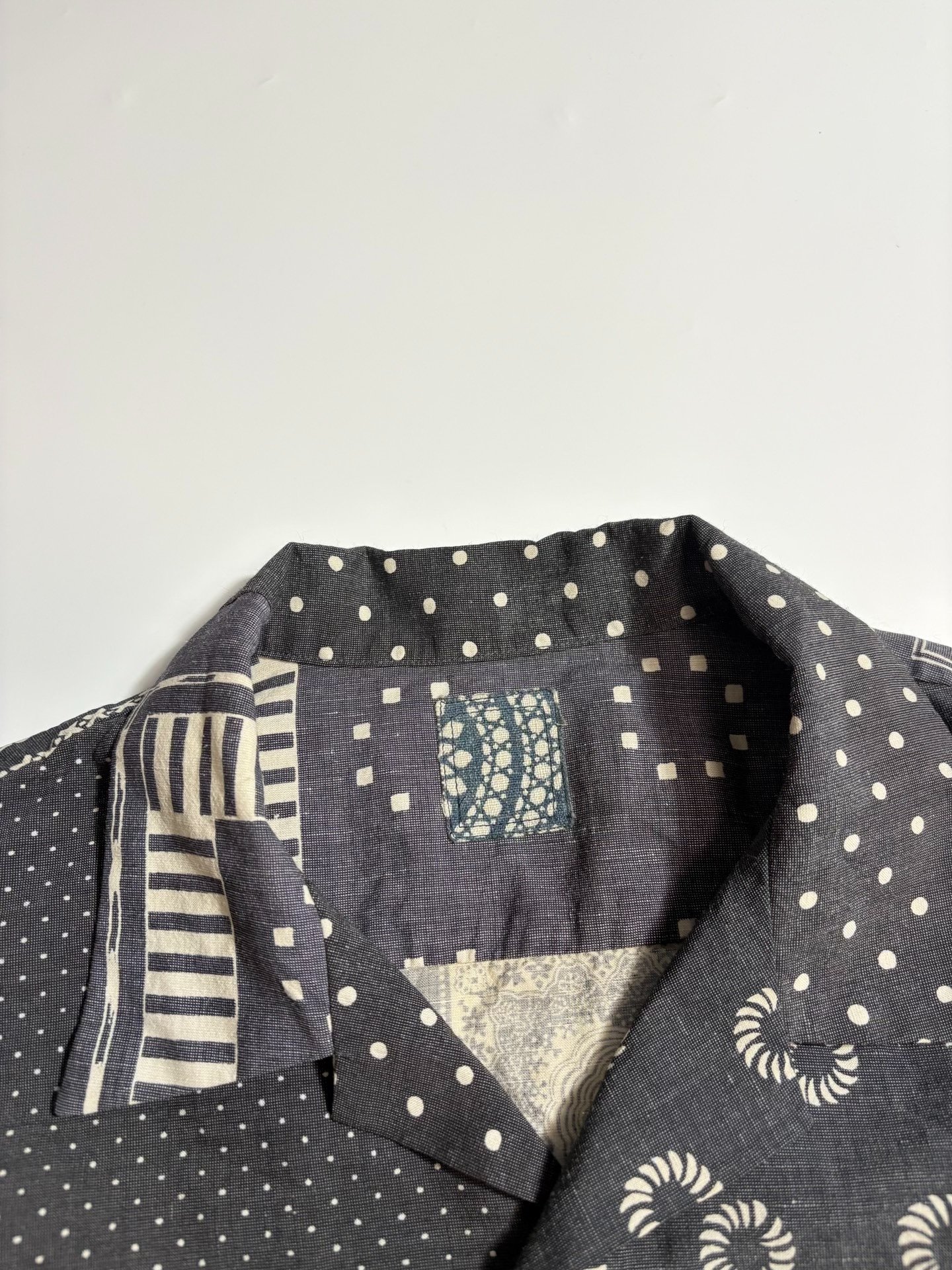 VISVIM ICT COPA Mud-Dyed Shirt — label