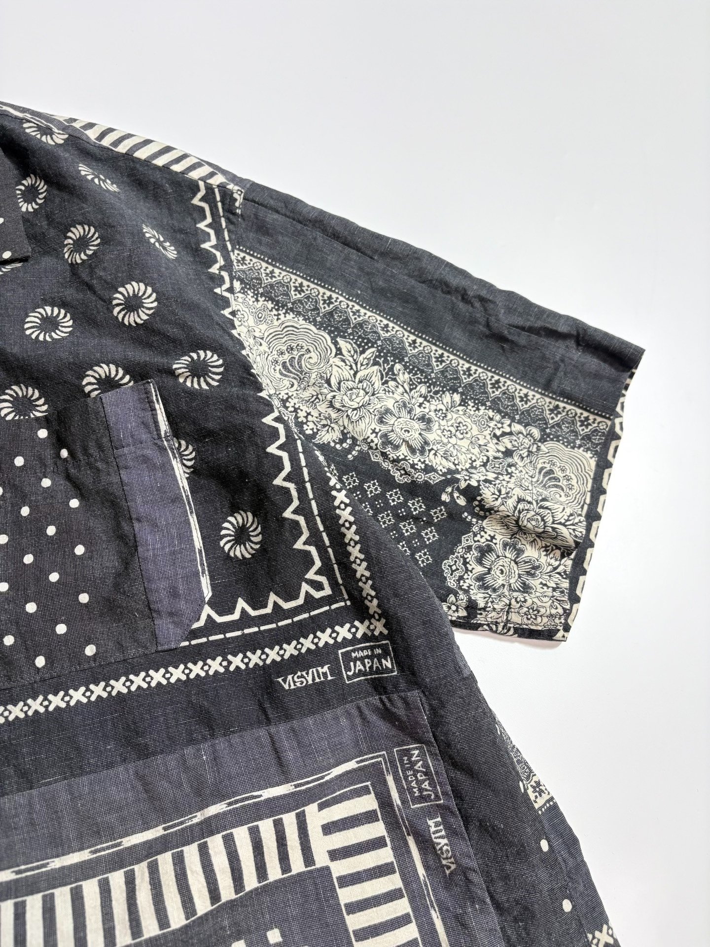 VISVIM ICT COPA Mud-Dyed Shirt — detail