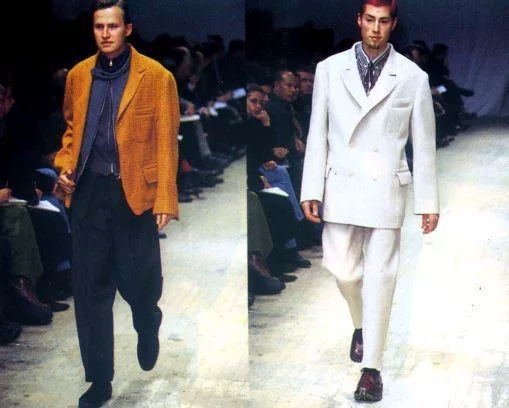 Yohji Yamamoto 95AW Double-Breasted Blazer — detail