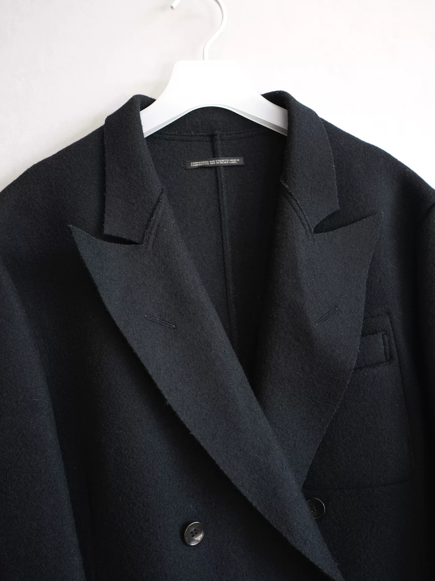 Yohji Yamamoto 95AW Double-Breasted Blazer — back