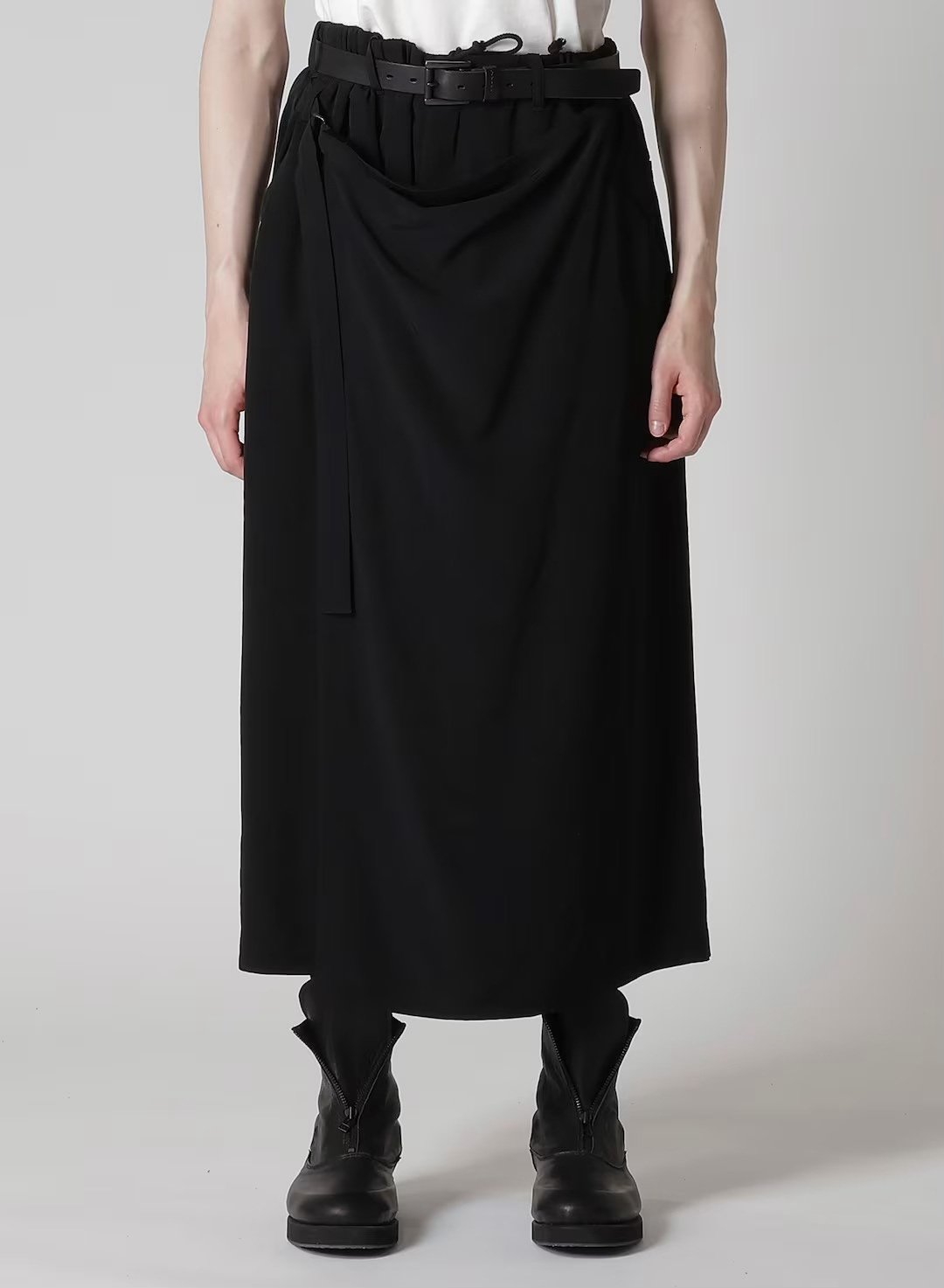 Yohji Yamamoto 25AW Triacetate Skirt-Pants — back
