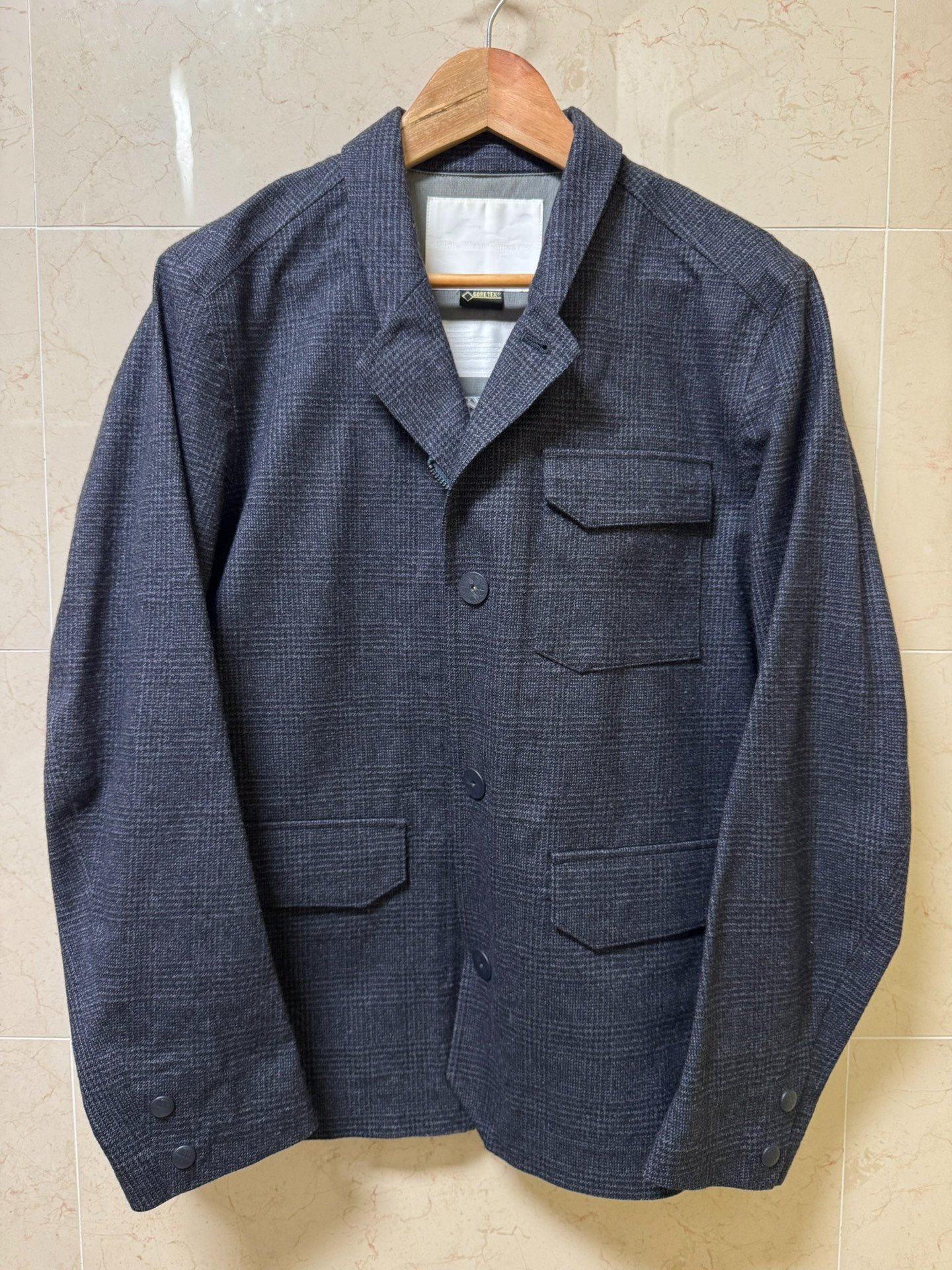 White Mountaineering Gore-Tex Check Jacket