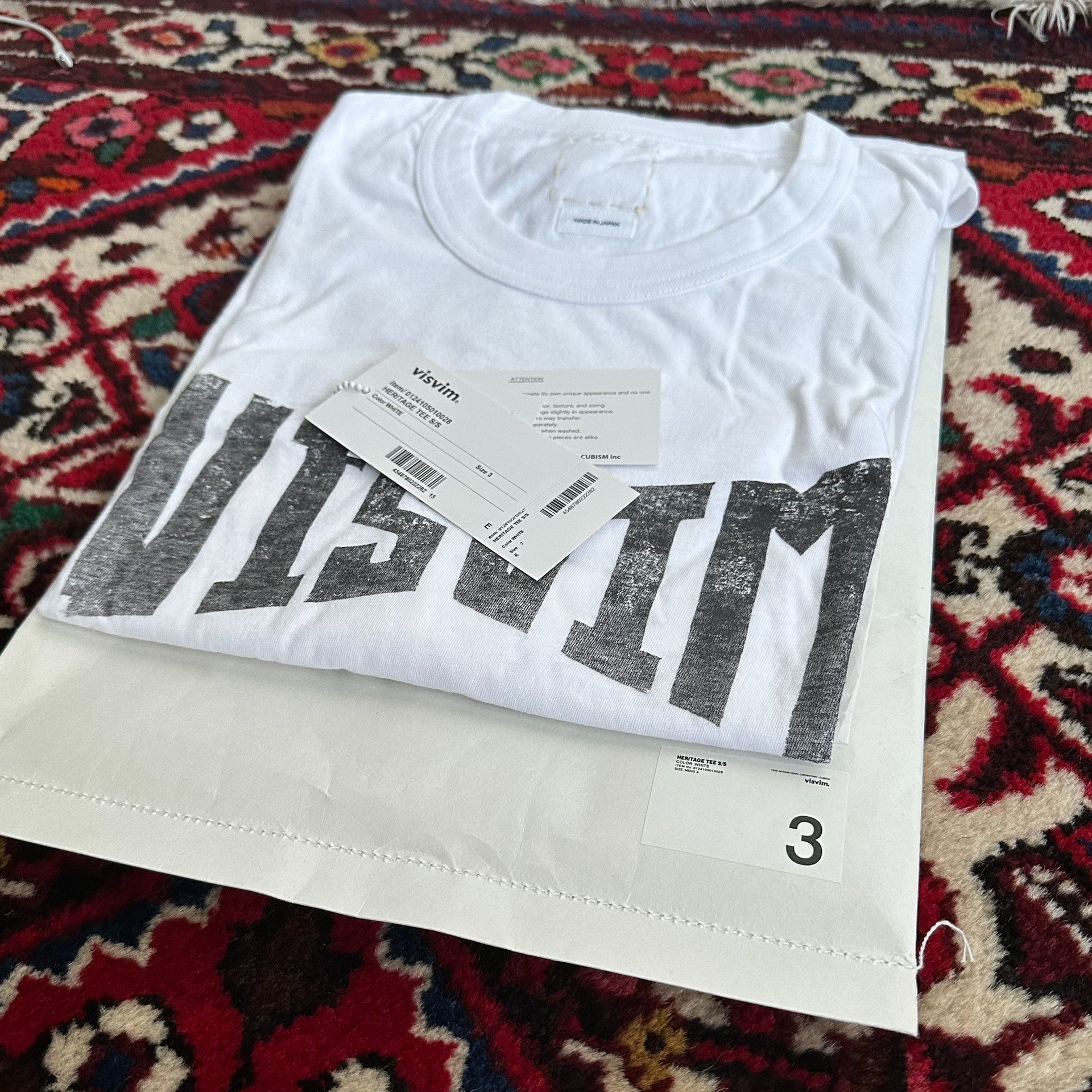 visvim 24ss HERITAGE TEE S/S — detail