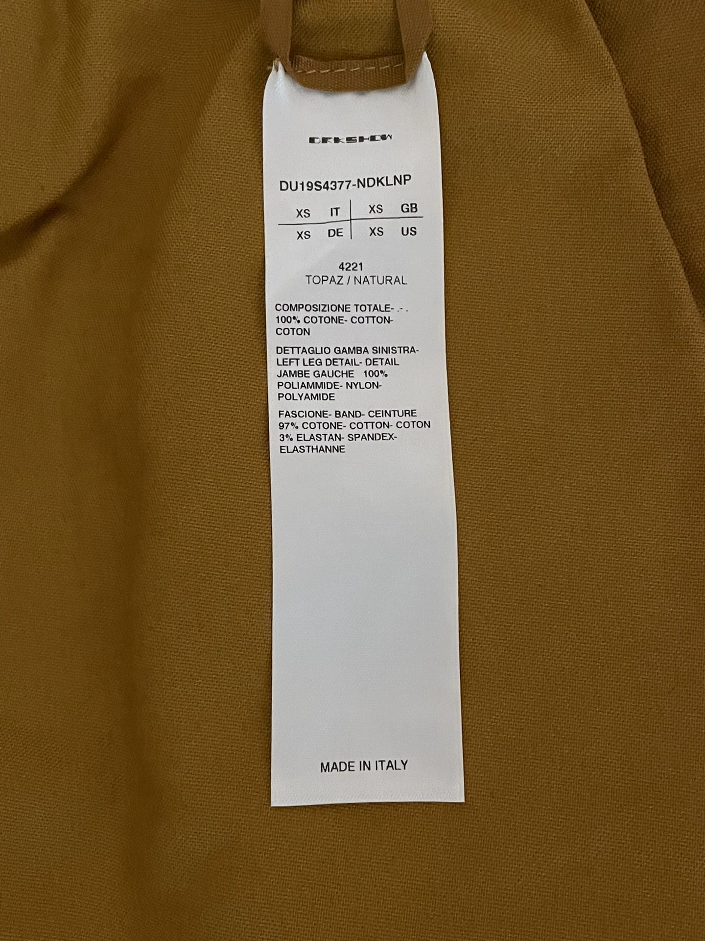 Rick Owens Color-Block Cropped Pants — detail