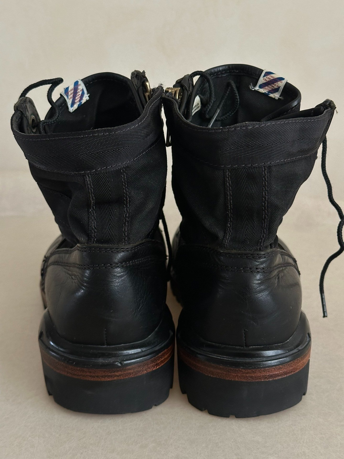 visvim 11AW 7-Hole High-Top Military Boots — label