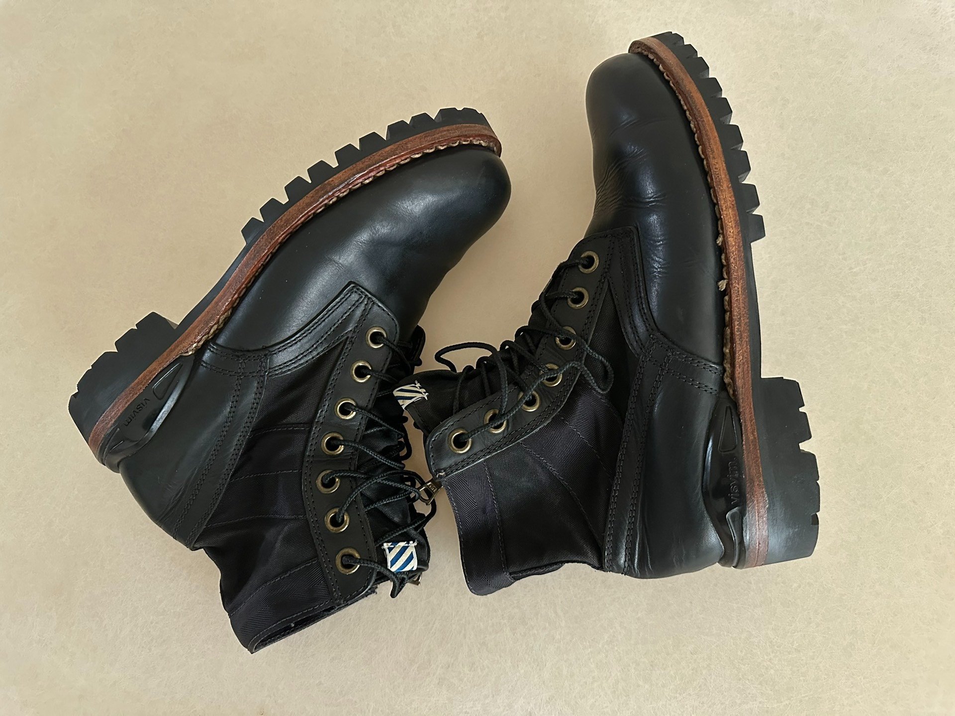 visvim 11AW 7-Hole High-Top Military Boots — back