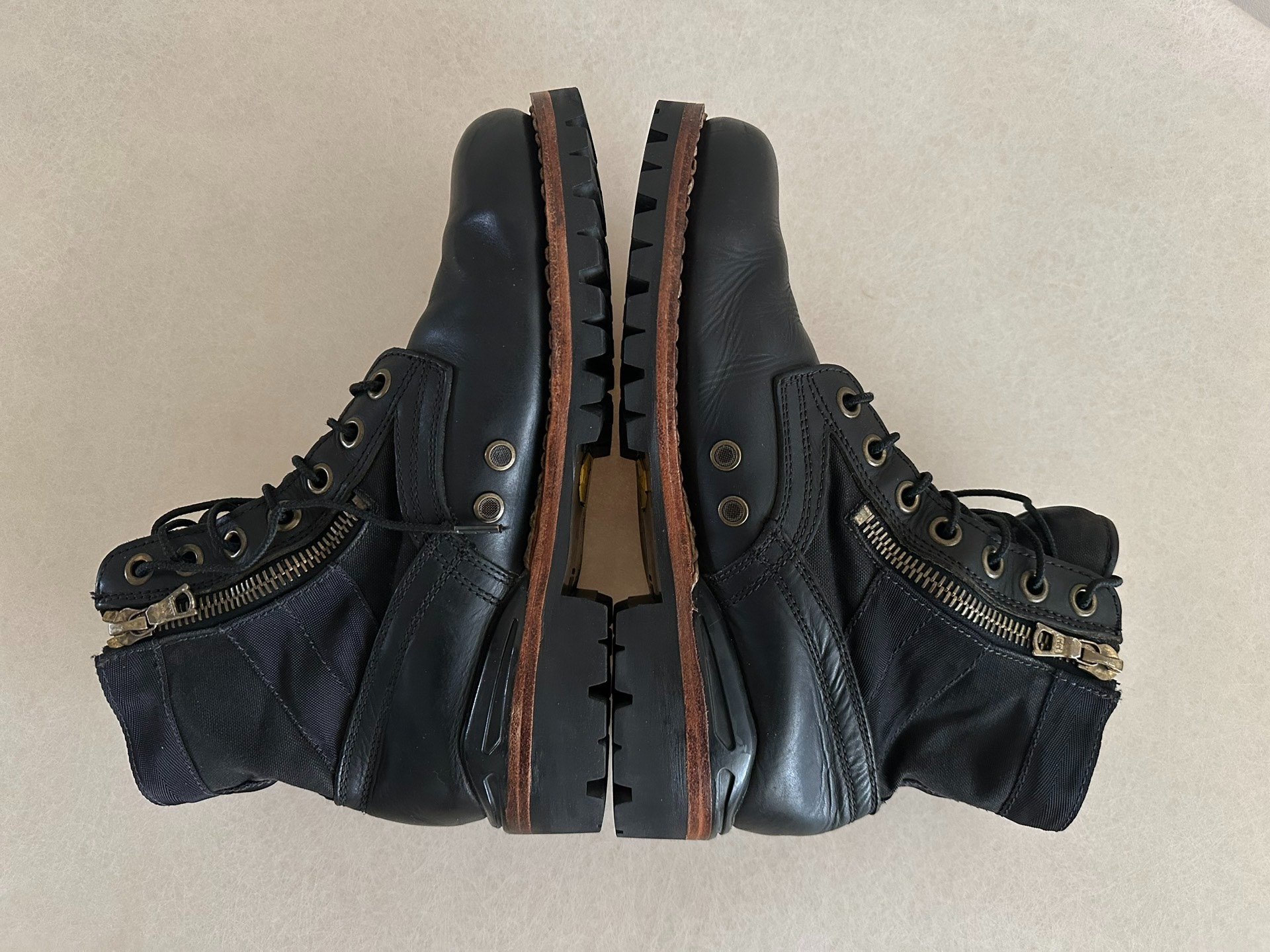 visvim 11AW 7-Hole High-Top Military Boots — detail