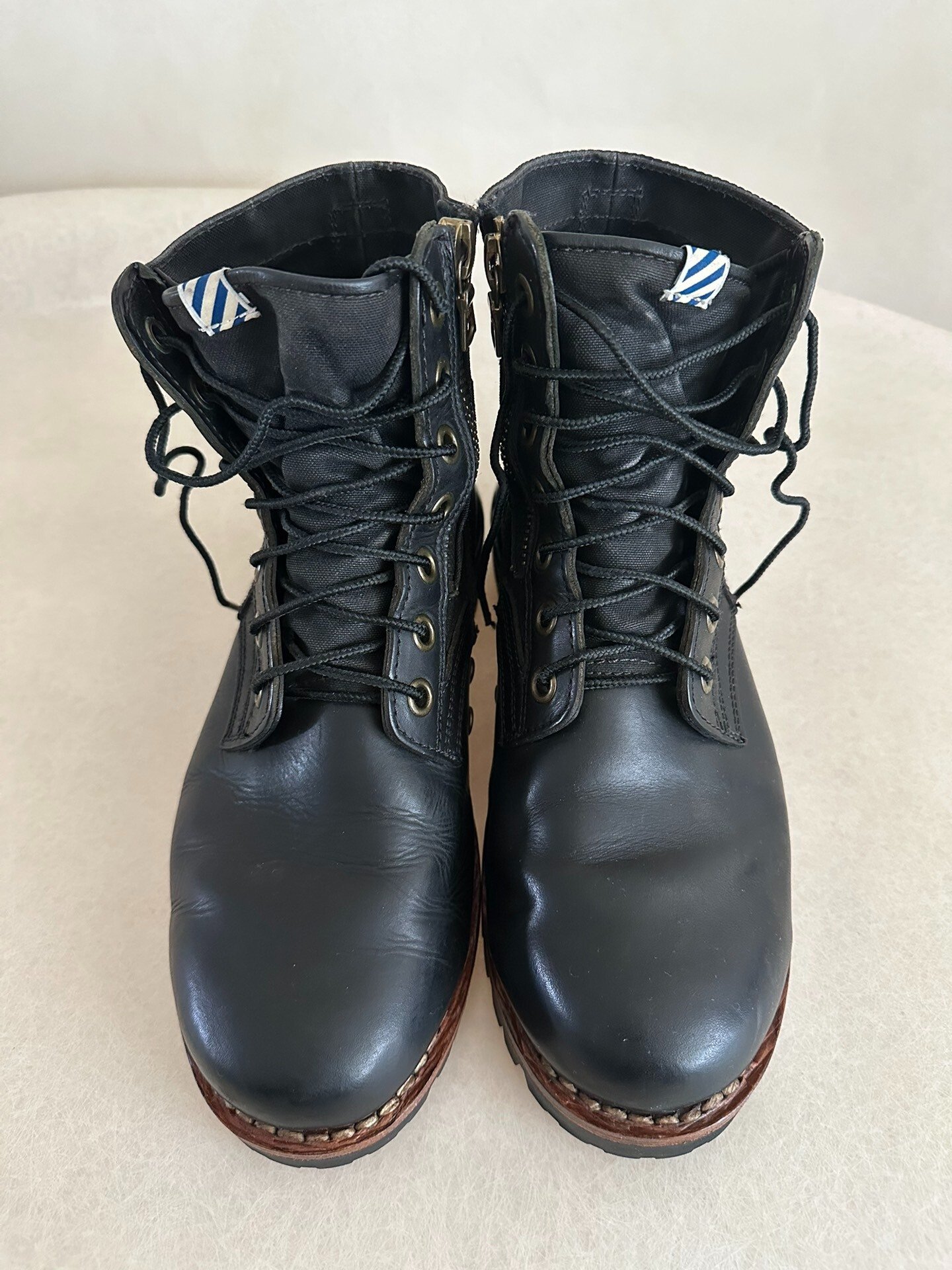 visvim 11AW 7-Hole High-Top Military Boots — front