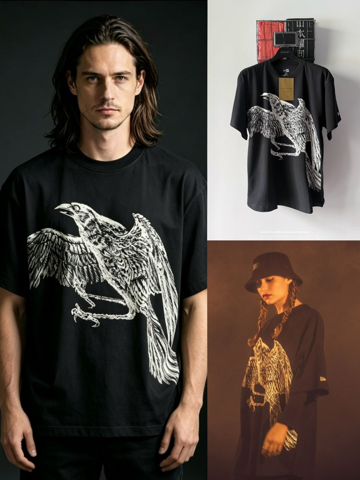 Yohji Yamamoto x New Era Crow T-Shirt