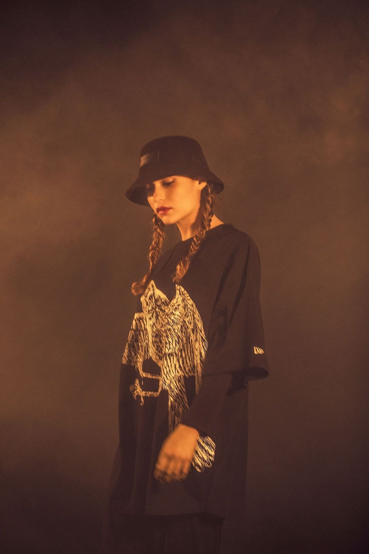 Yohji Yamamoto x New Era Crow T-Shirt — detail