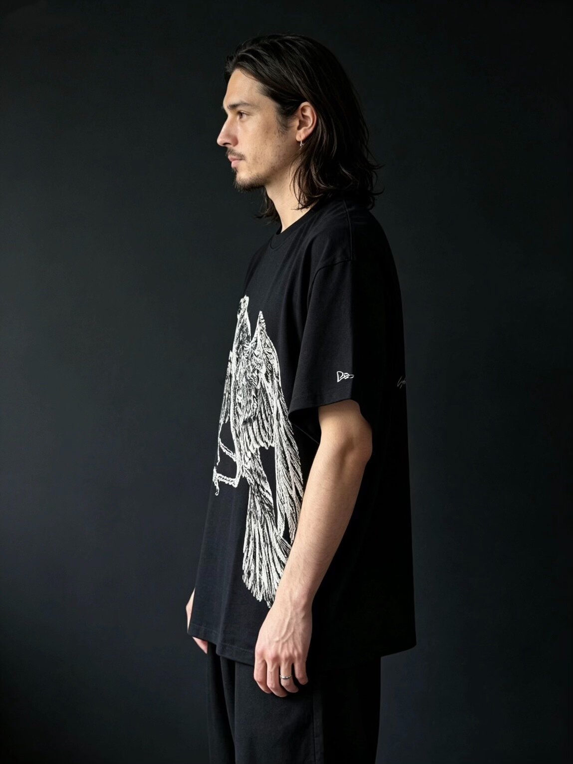 Yohji Yamamoto x New Era Crow T-Shirt — label