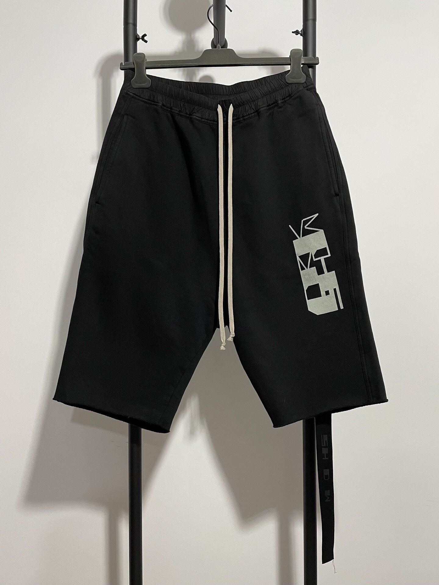 Rick Owens Black Capri Shorts