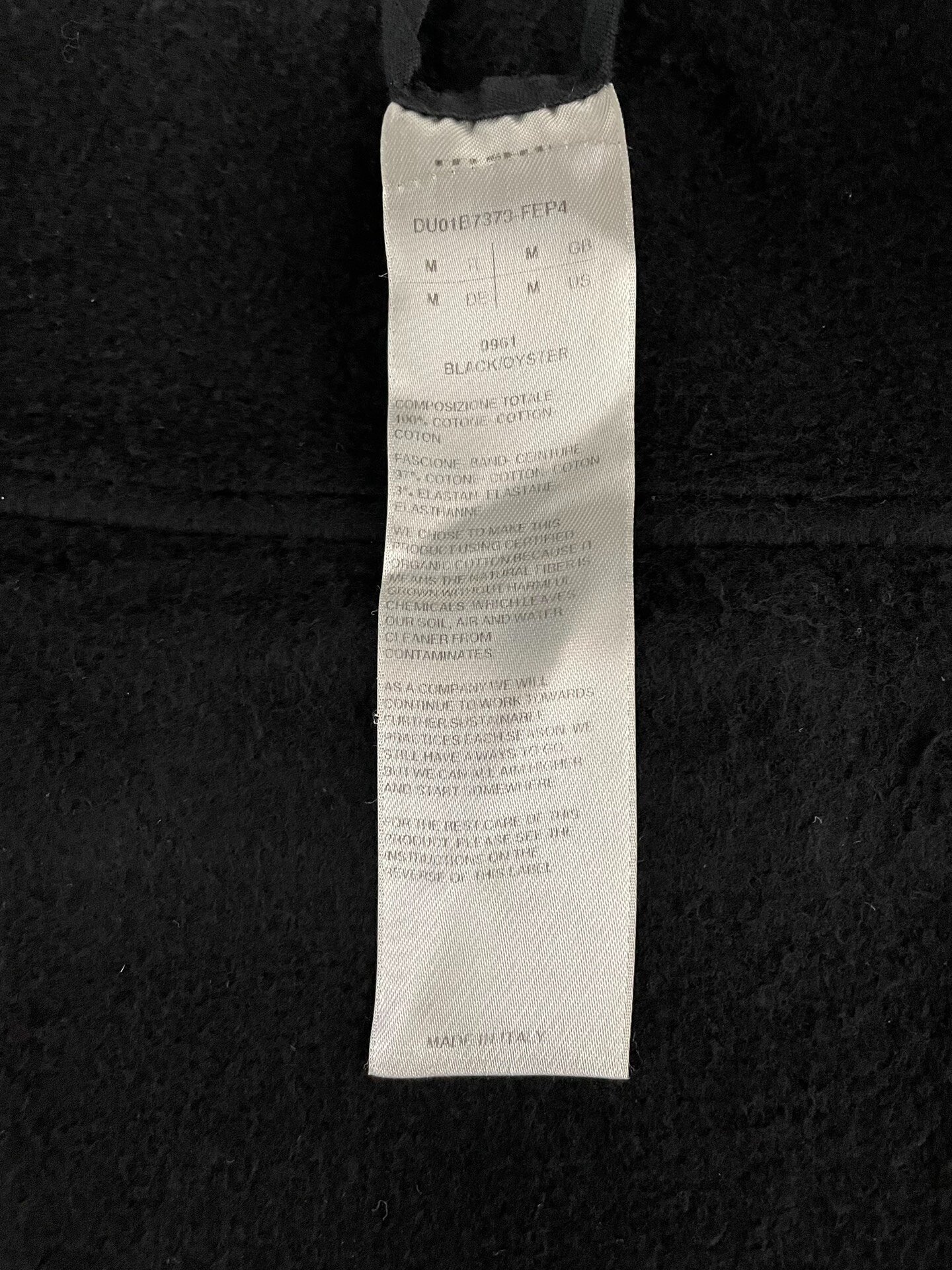 Rick Owens Black Capri Shorts — back