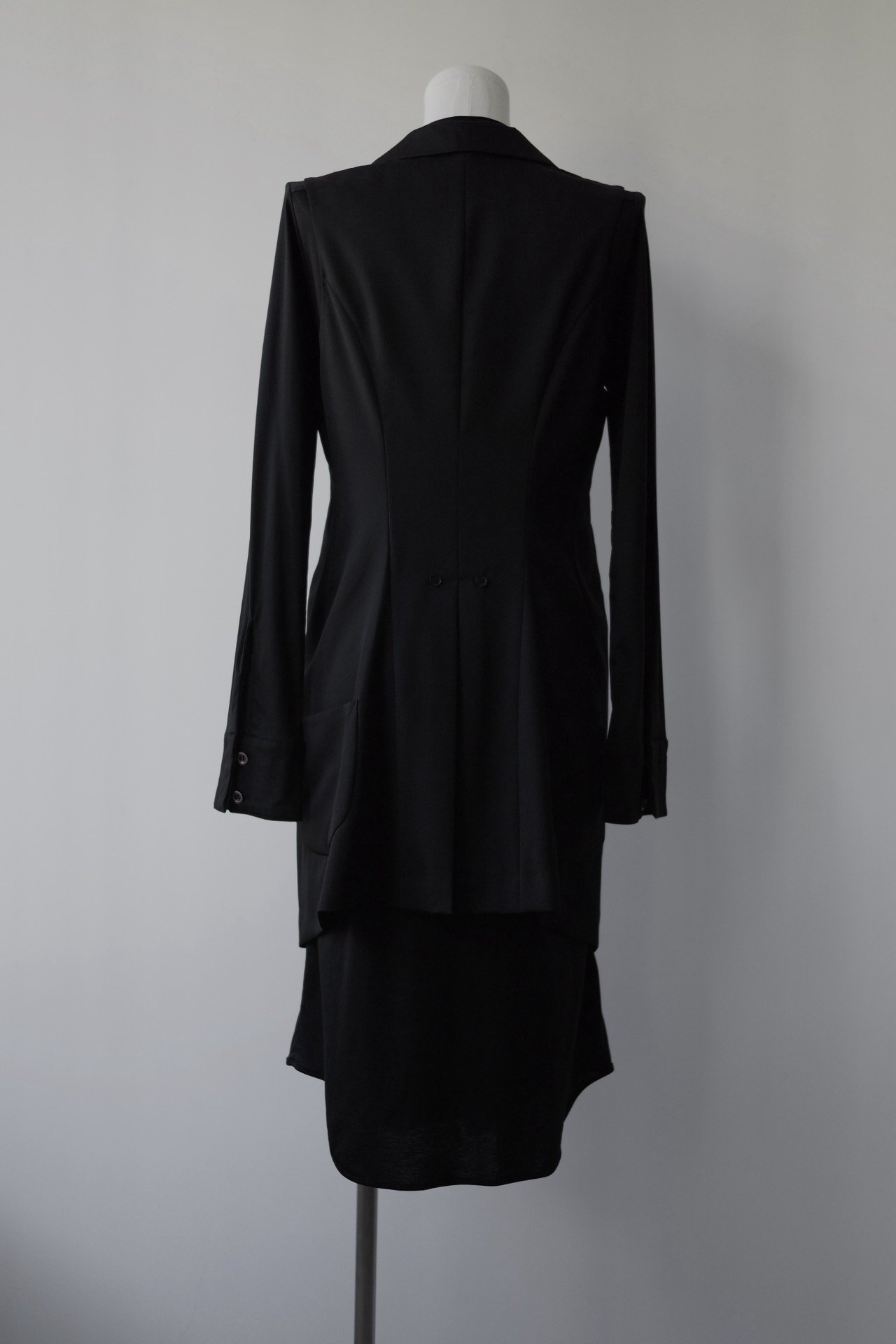 Yohji Yamamoto Y's 15AW Pleated Vest — detail