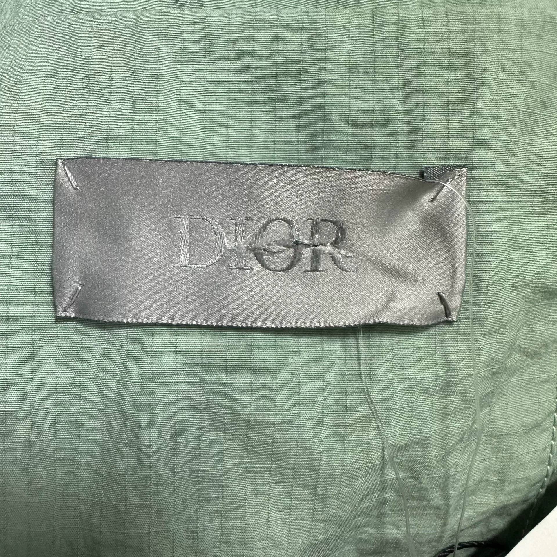 Dior Mint Green Lightweight Logo Blazer — back