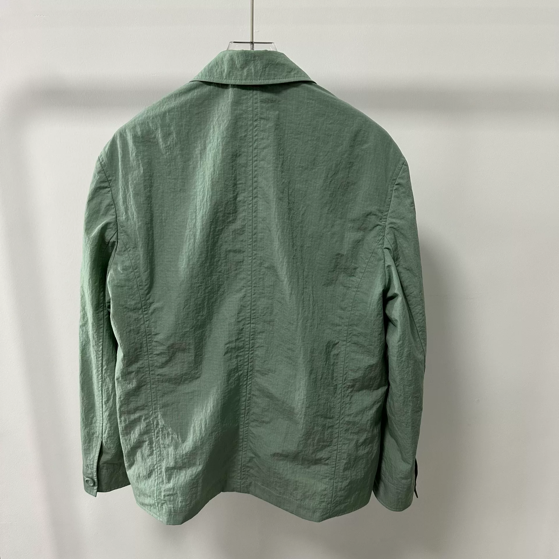 Dior Mint Green Lightweight Logo Blazer — detail