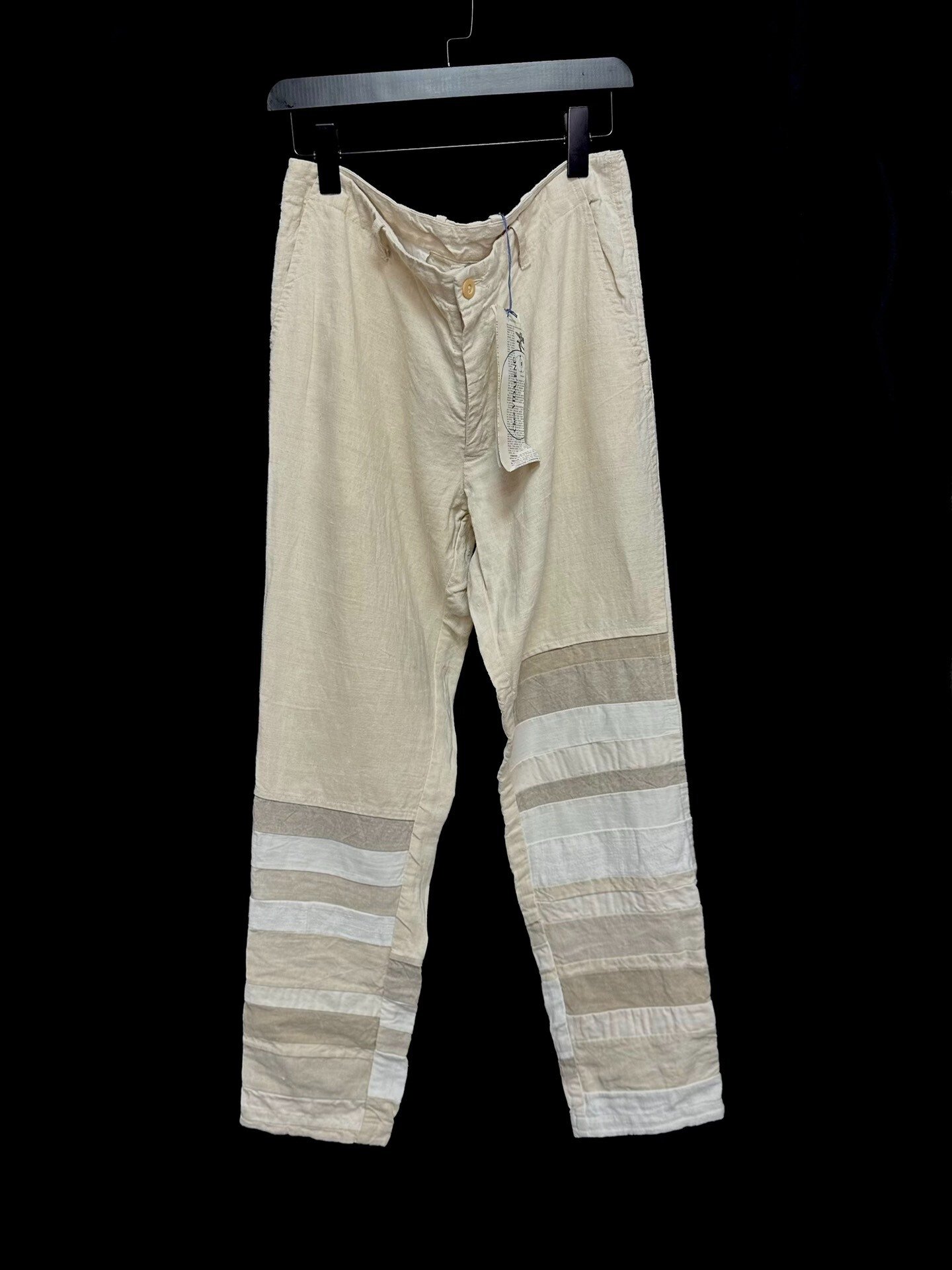 Chez VIDALENC Vintage Linen Paneled Pants