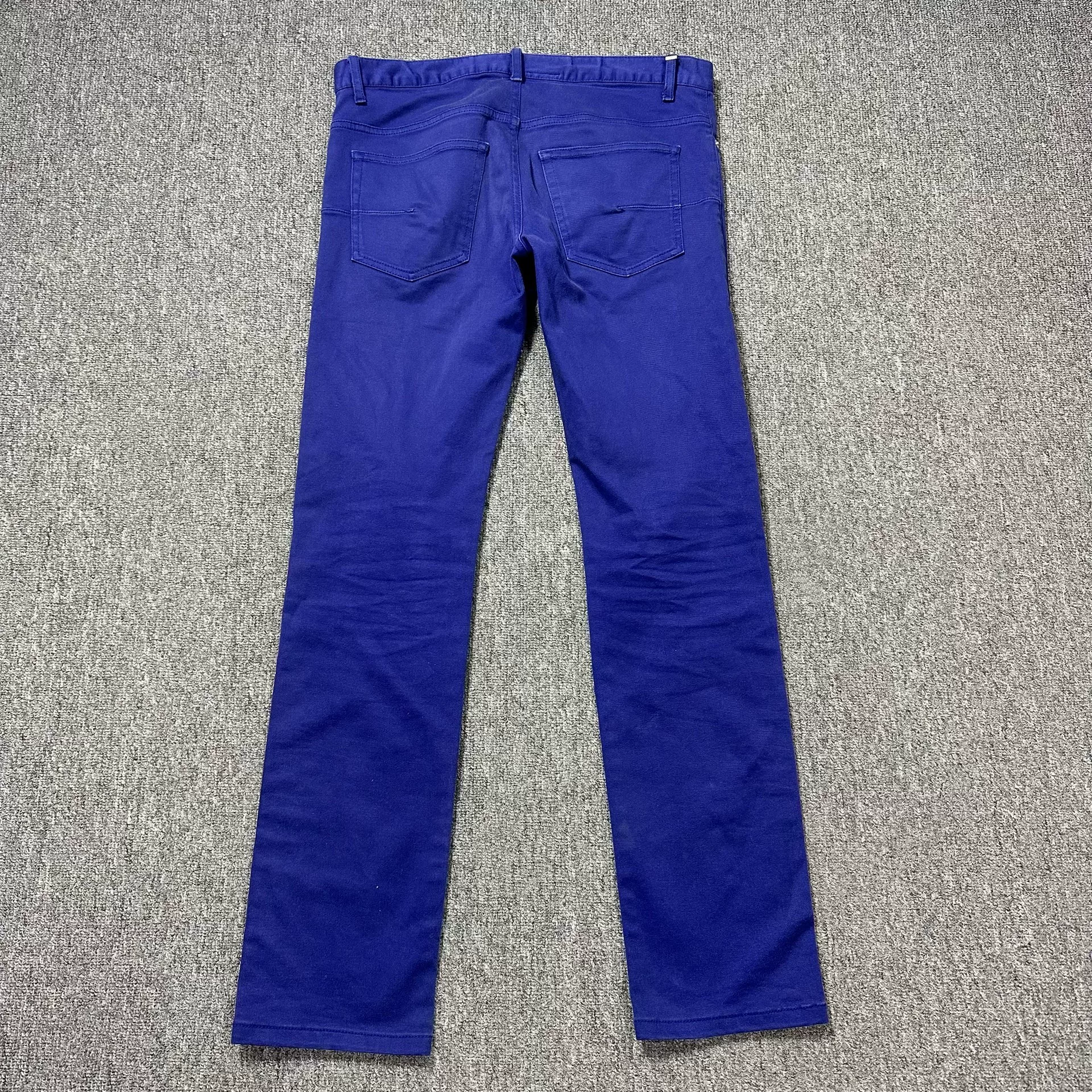 Dior Royal Blue Straight Leg Jeans — detail