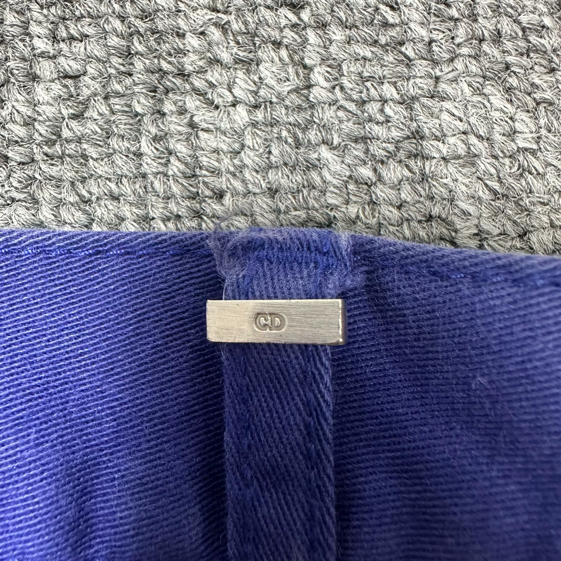 Dior Royal Blue Straight Leg Jeans — back