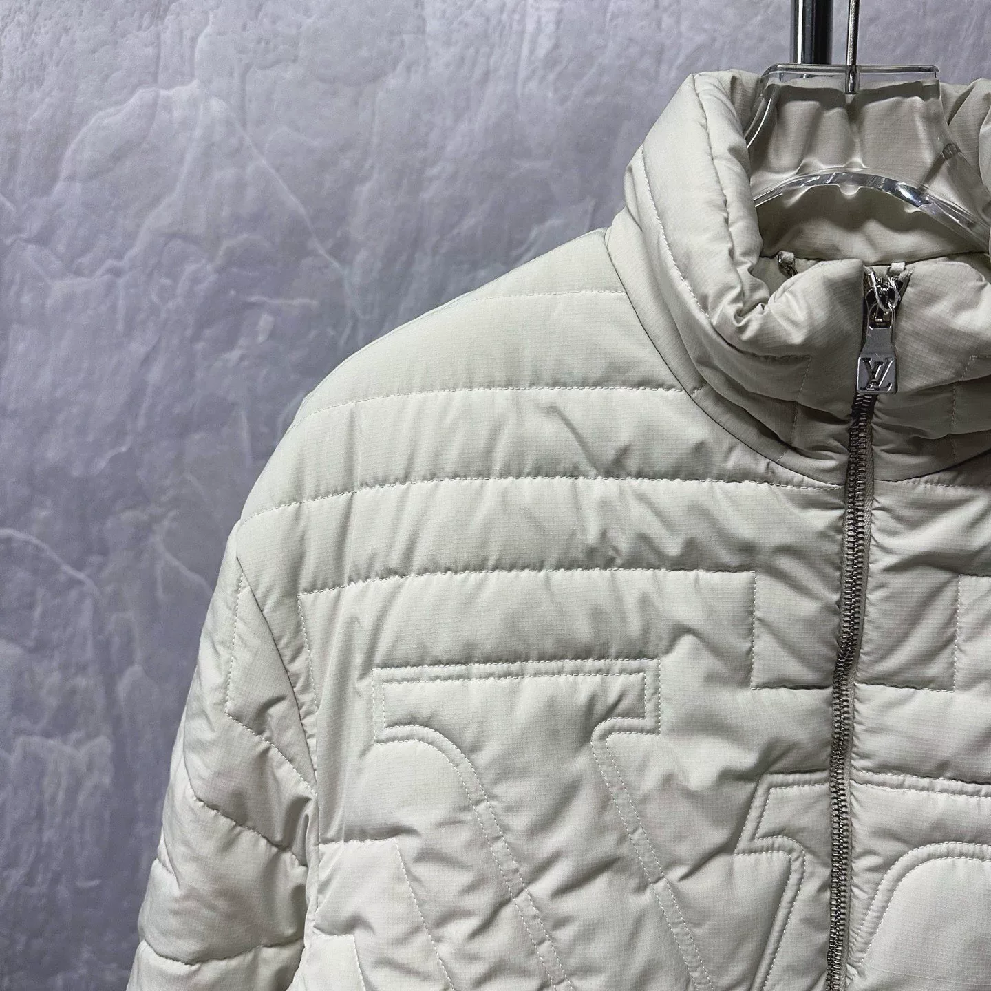 Louis Vuitton SS25 Quilted Embroidered Jacket — detail