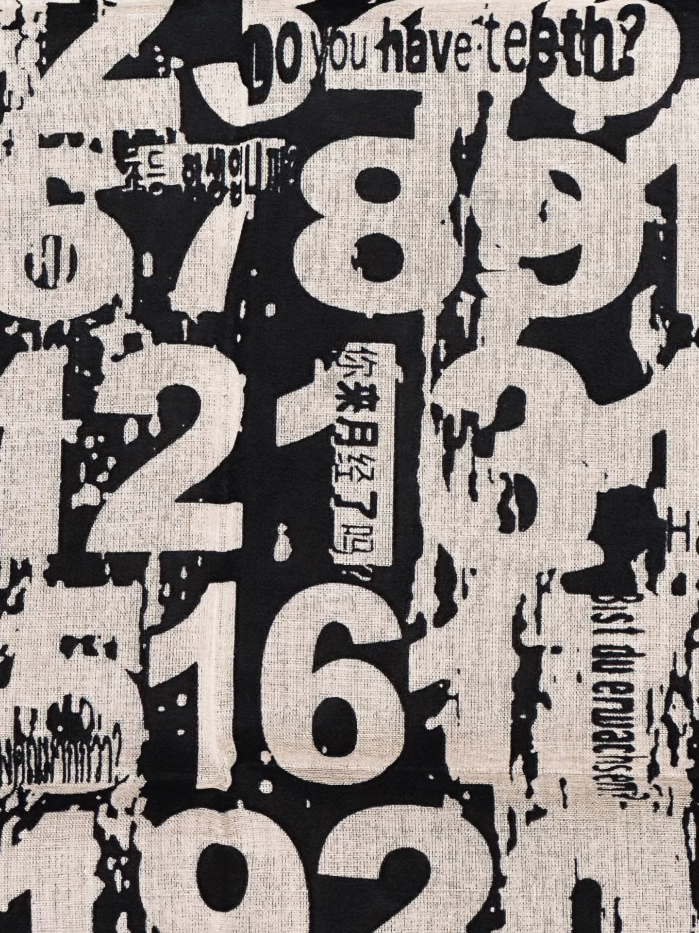 Yohji Yamamoto Limited Edition Square Scarf — front