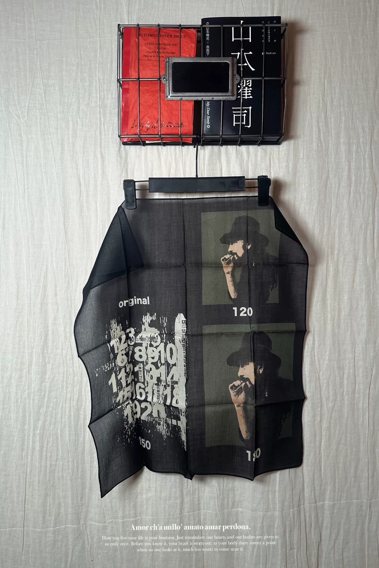 Yohji Yamamoto Limited Edition Square Scarf