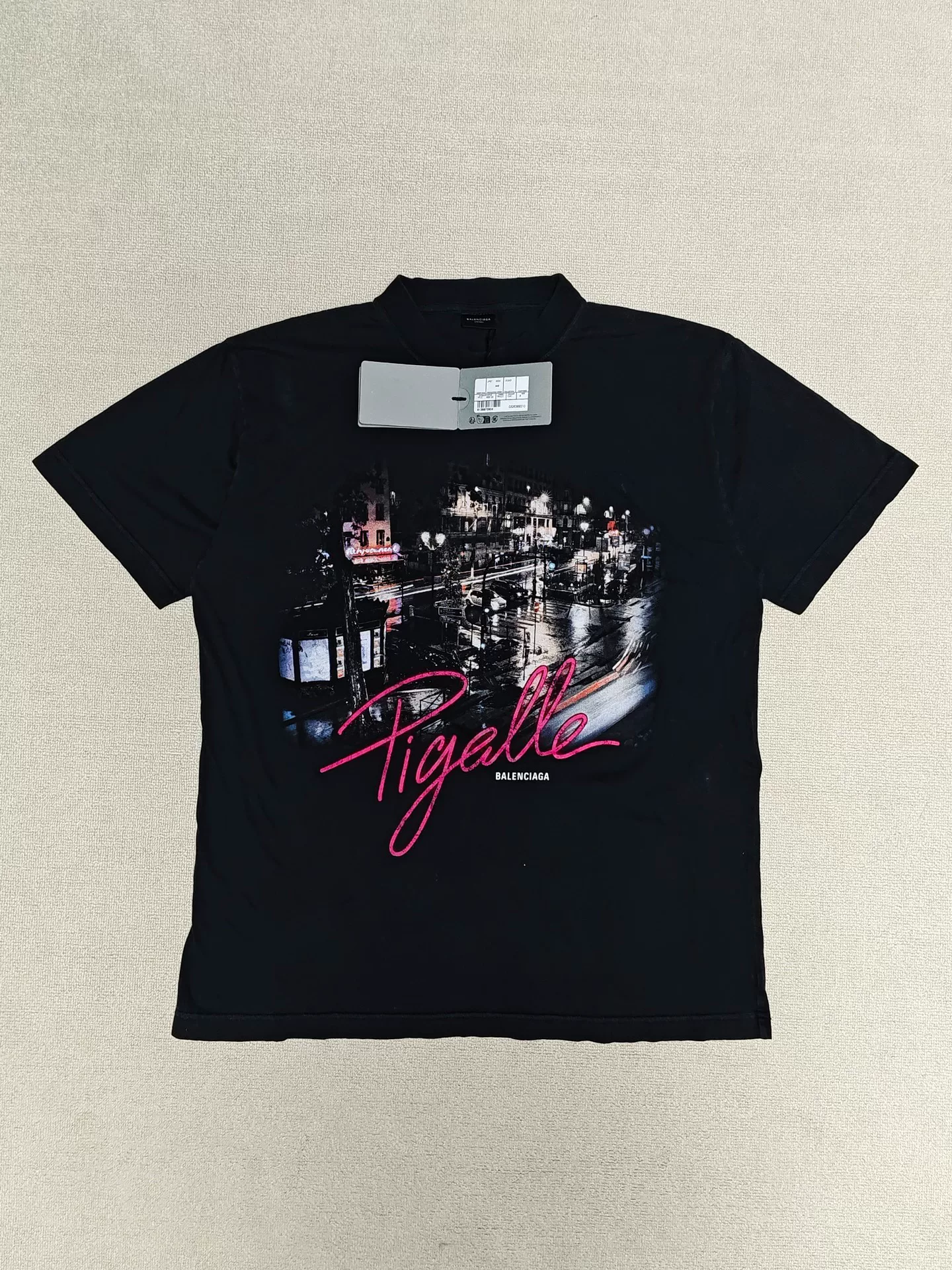 Balenciaga Pigalle Night Scene Short-Sleeve