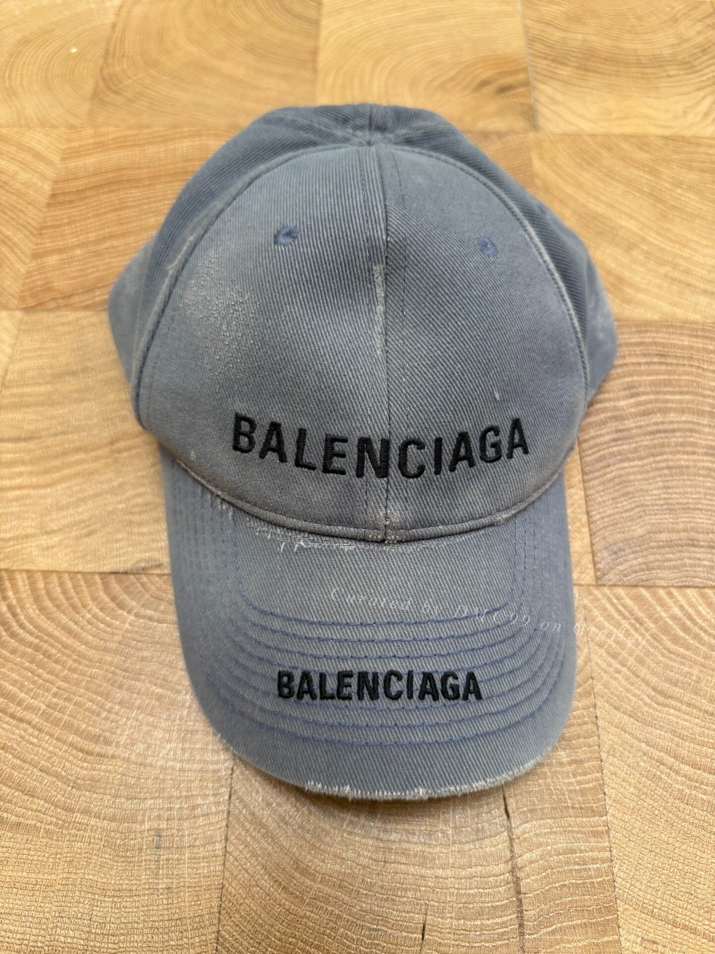Balenciaga 24SS Destroyed Logo Baseball Cap