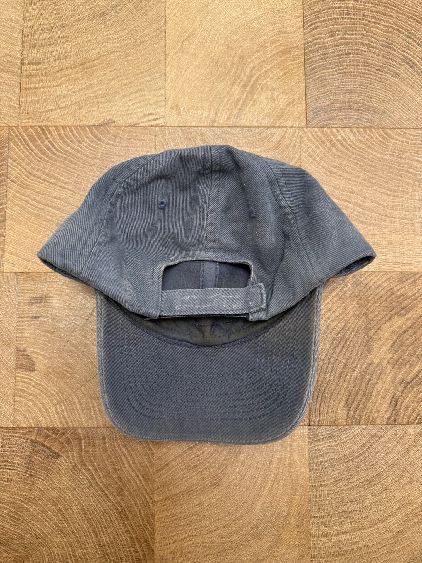 Balenciaga 24SS Destroyed Logo Baseball Cap — detail
