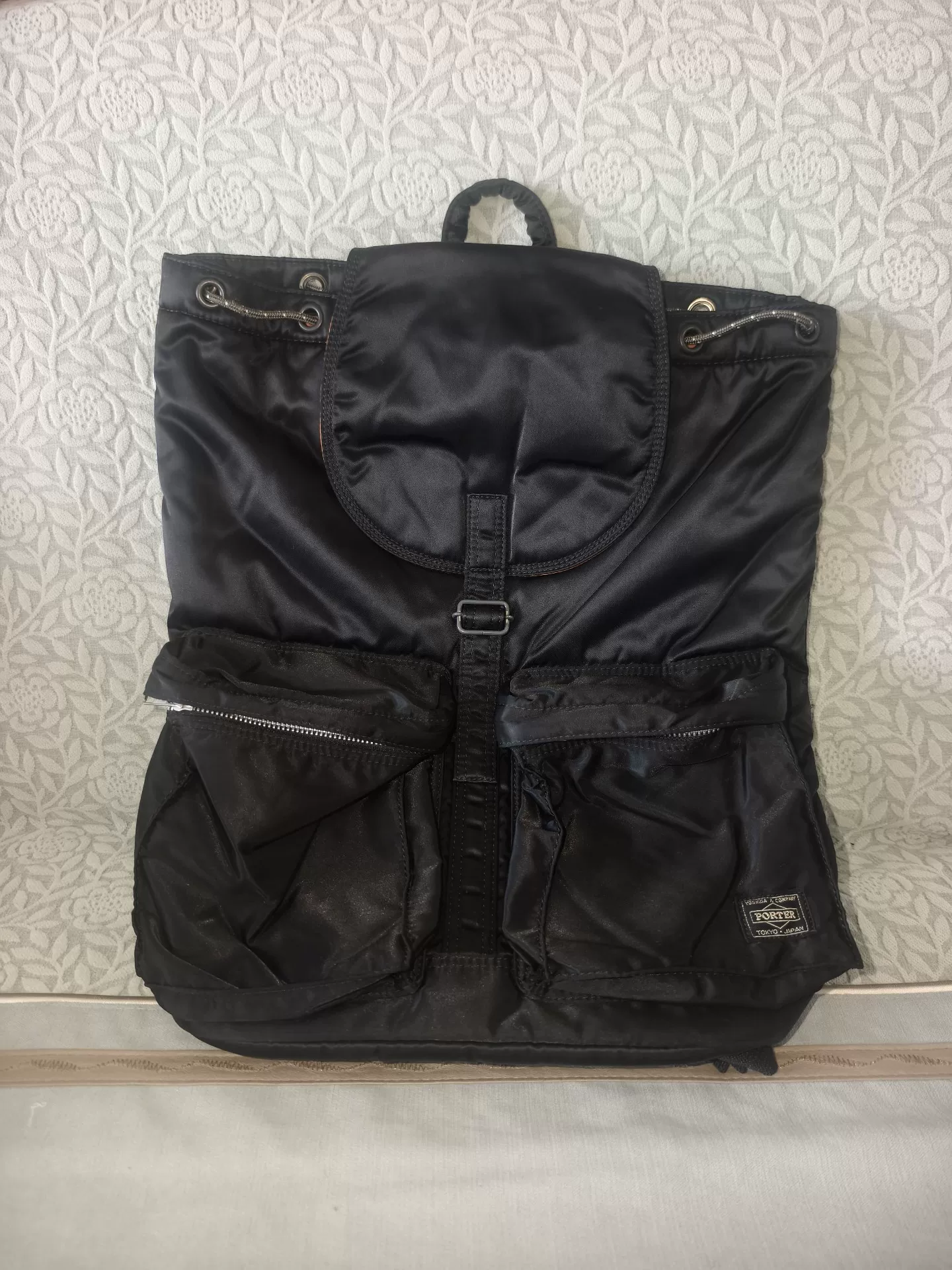 Porter Tanker Black Backpack