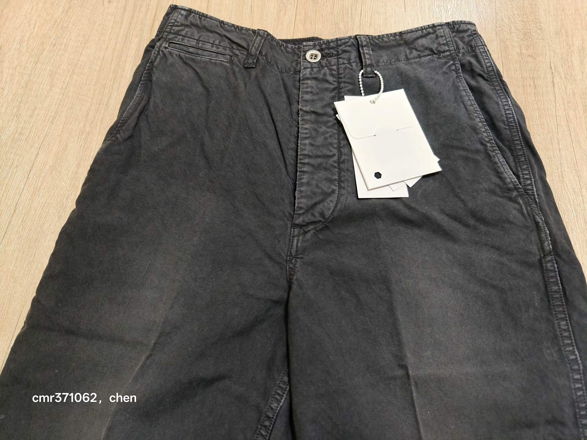 visvim 26SS Broader Chino Shorts Crash — detail