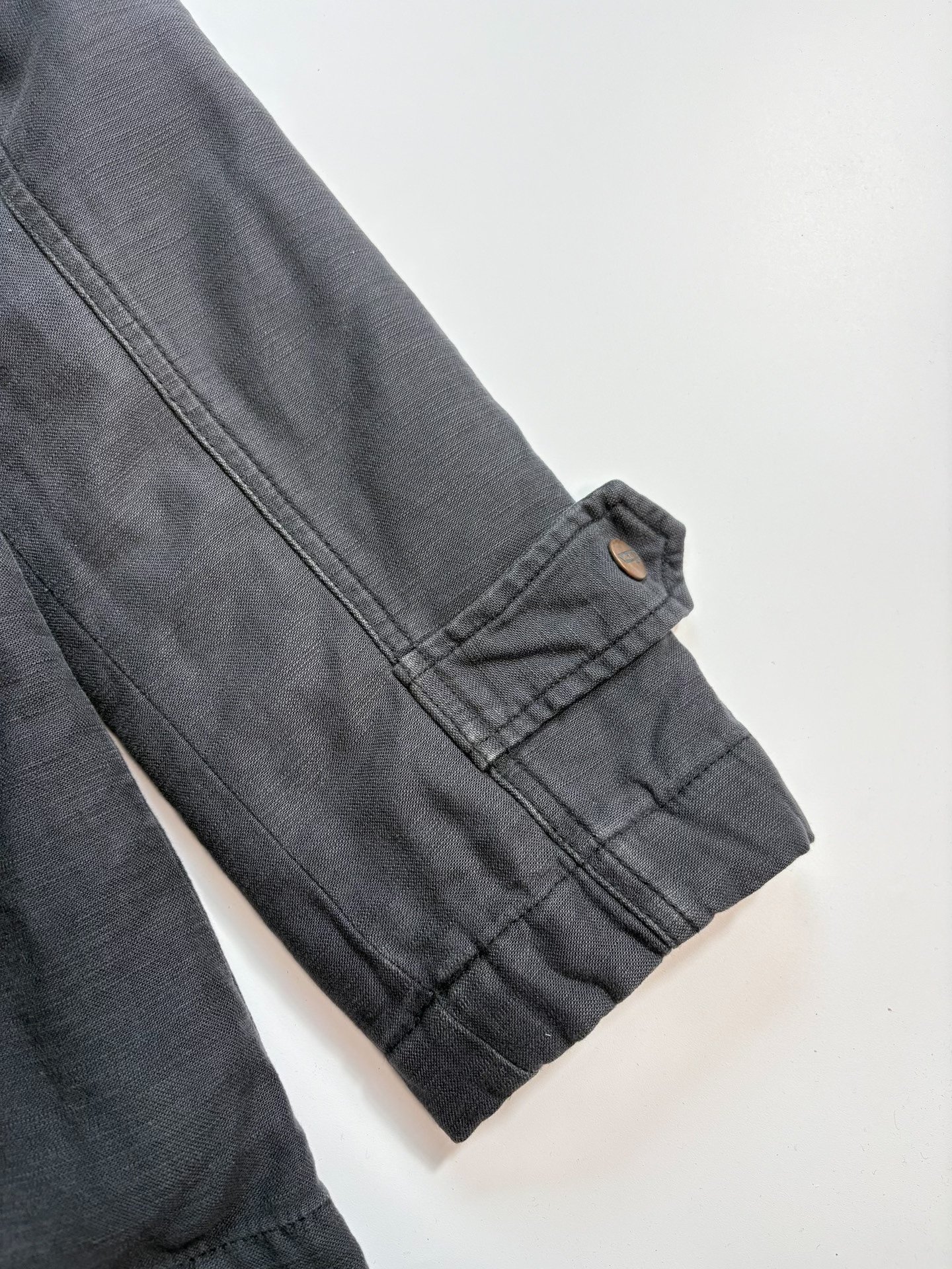Wrangler Black Fur Collar Coat — back