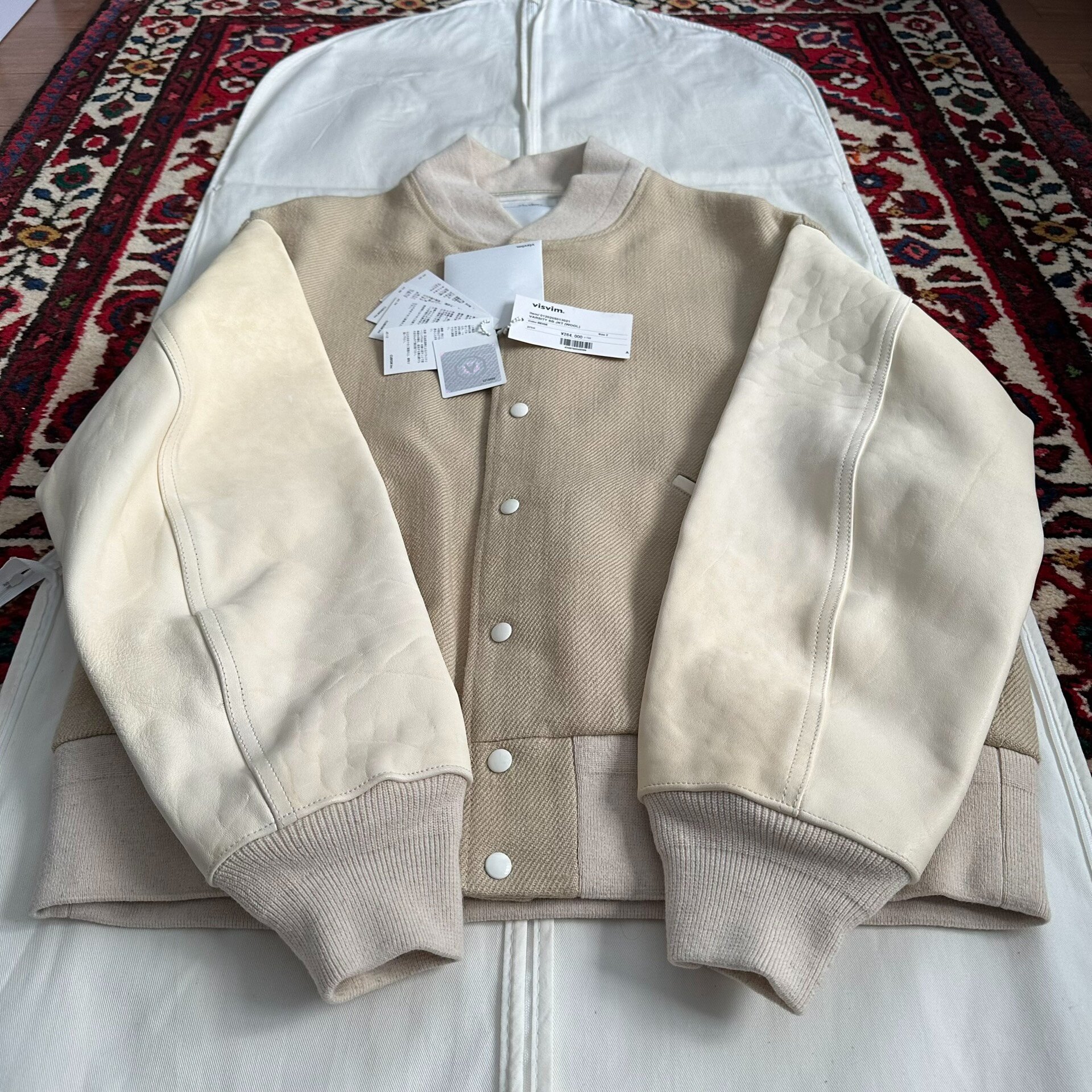 VISVIM 20AW VARSITY SB JKT Size 2 — label