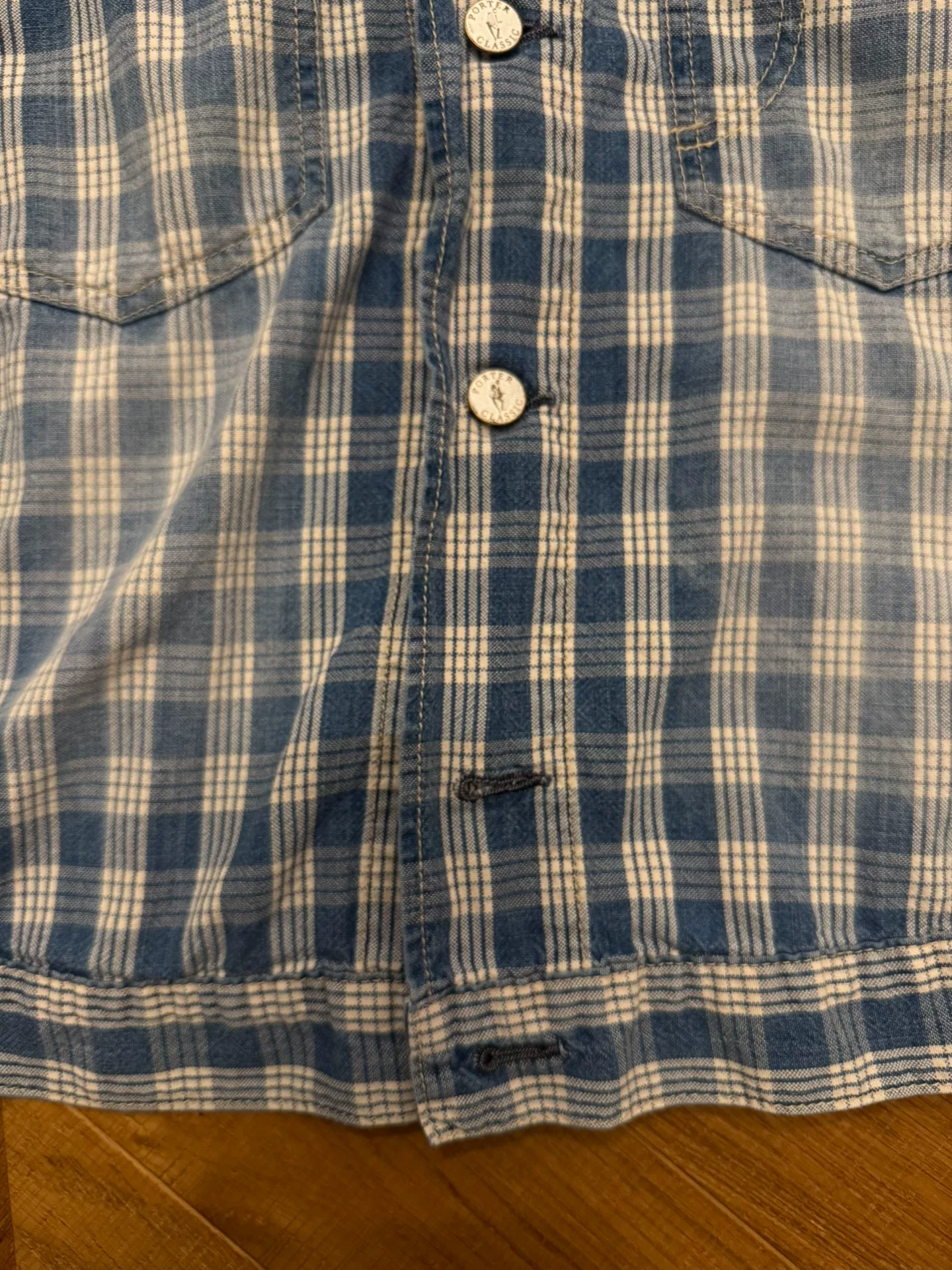 Porter Classic Hawaiian Denim Shirt — back