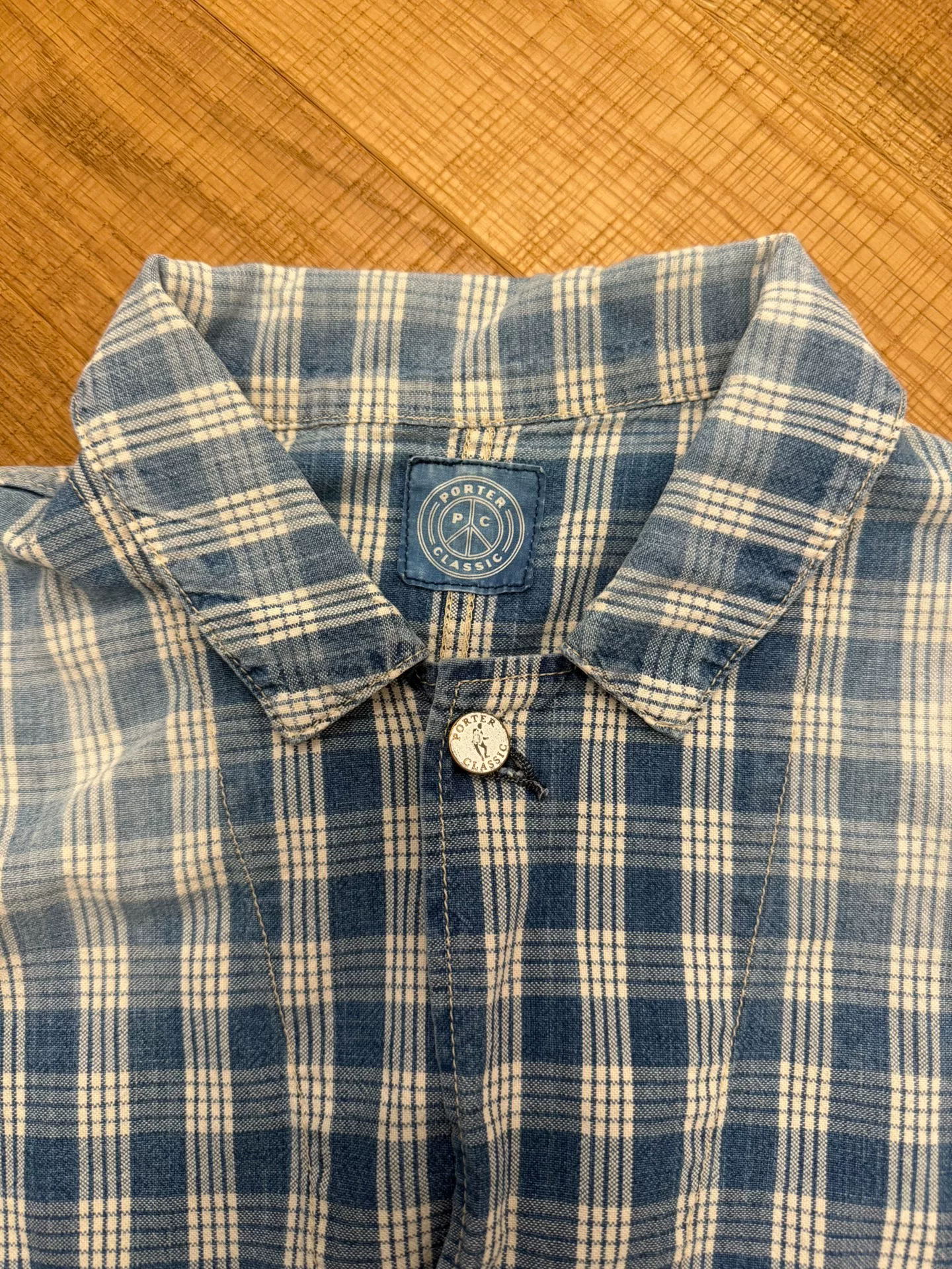 Porter Classic Hawaiian Denim Shirt — front