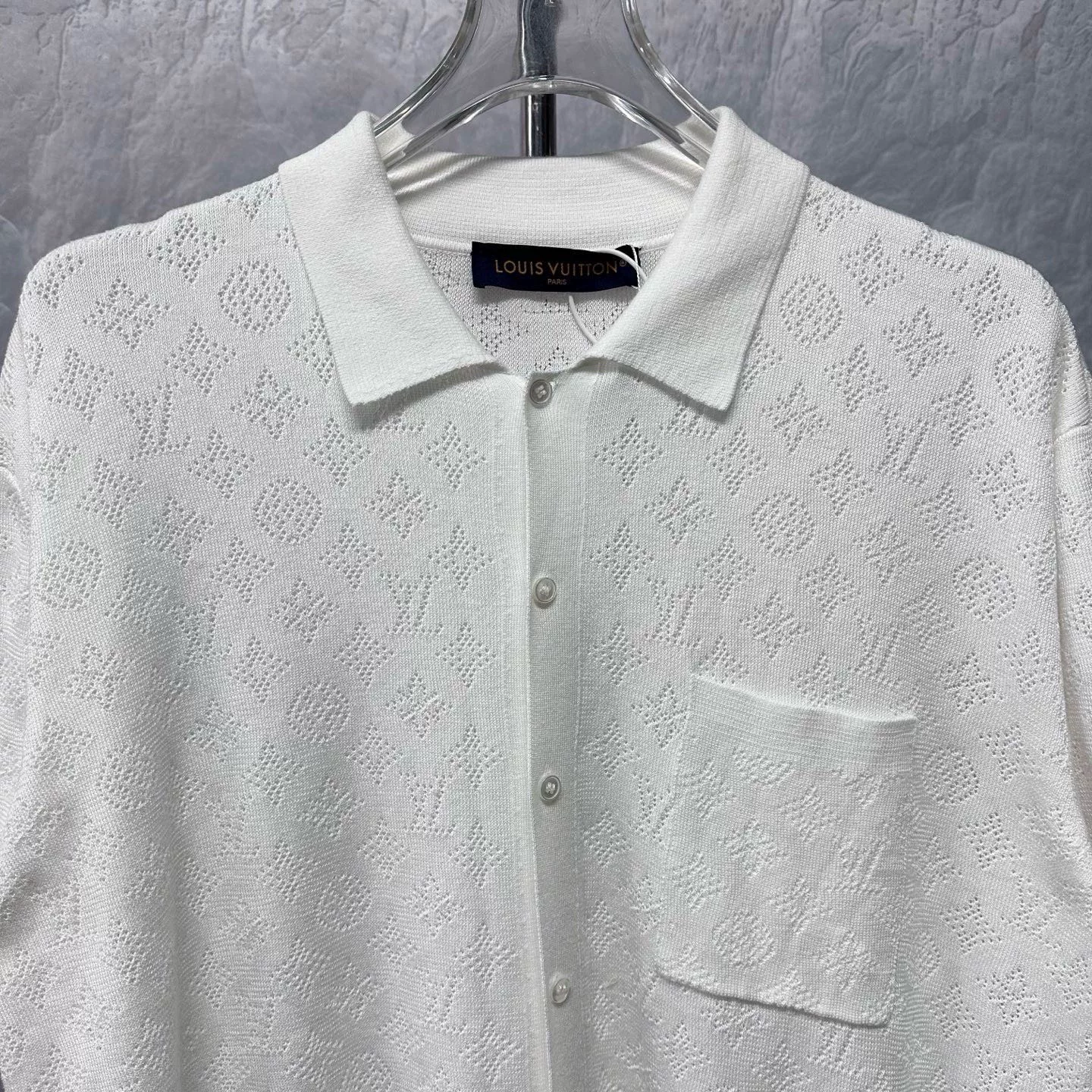 Louis Vuitton FW25 Short Sleeve Knit Shirt — front