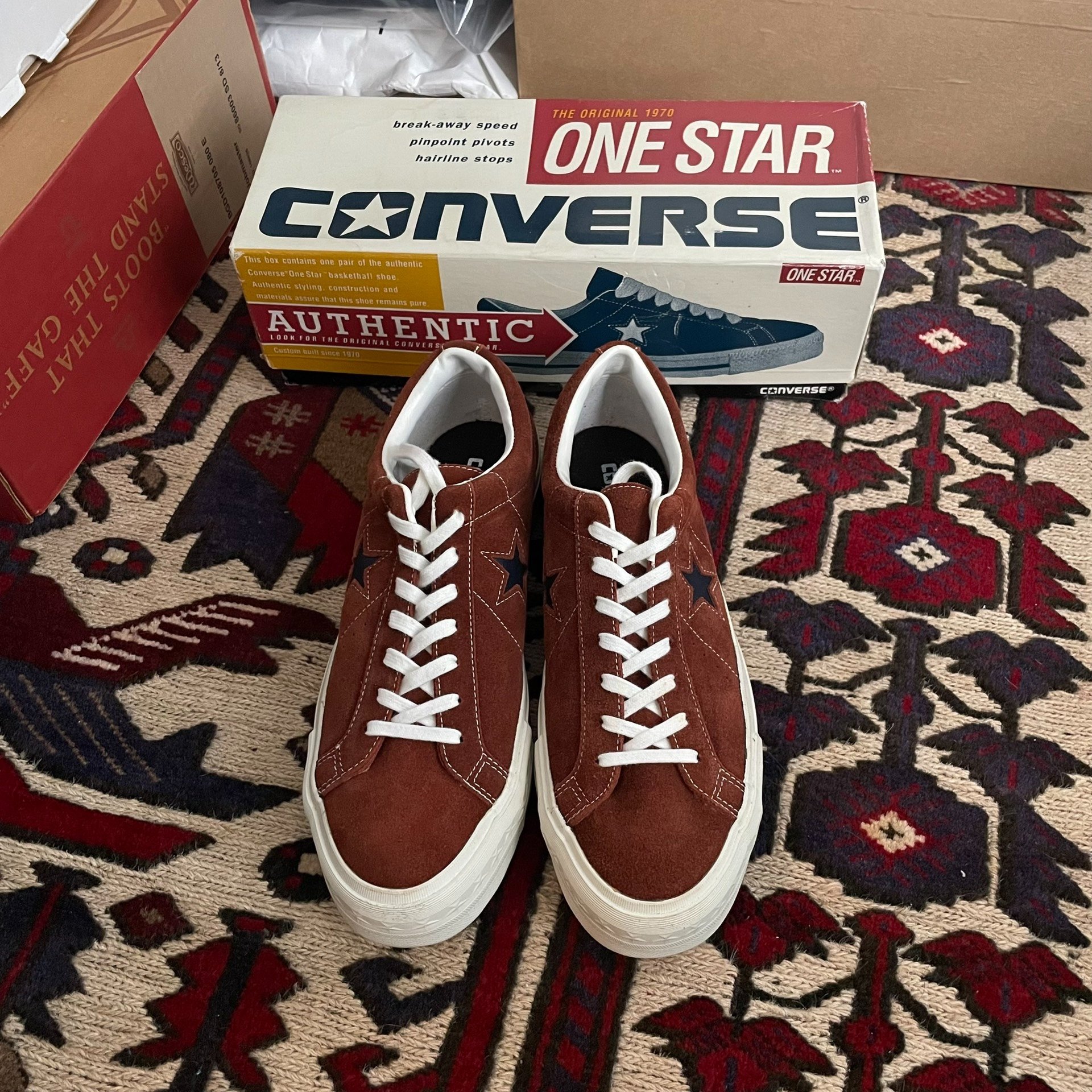 Converse One Star 90s USA Brown Suede — front
