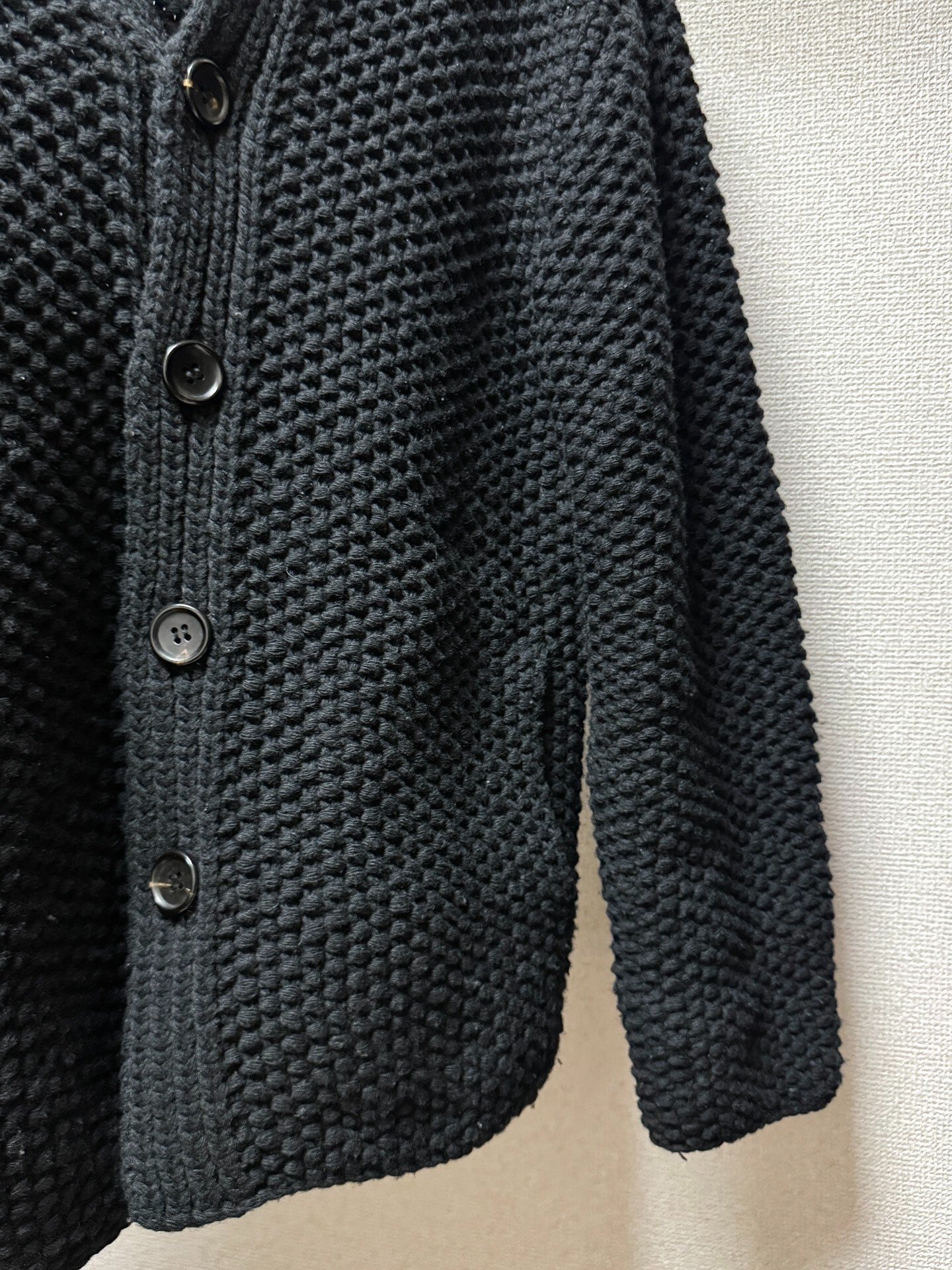 Yohji Yamamoto 02AW Knitted Thick Coat — back