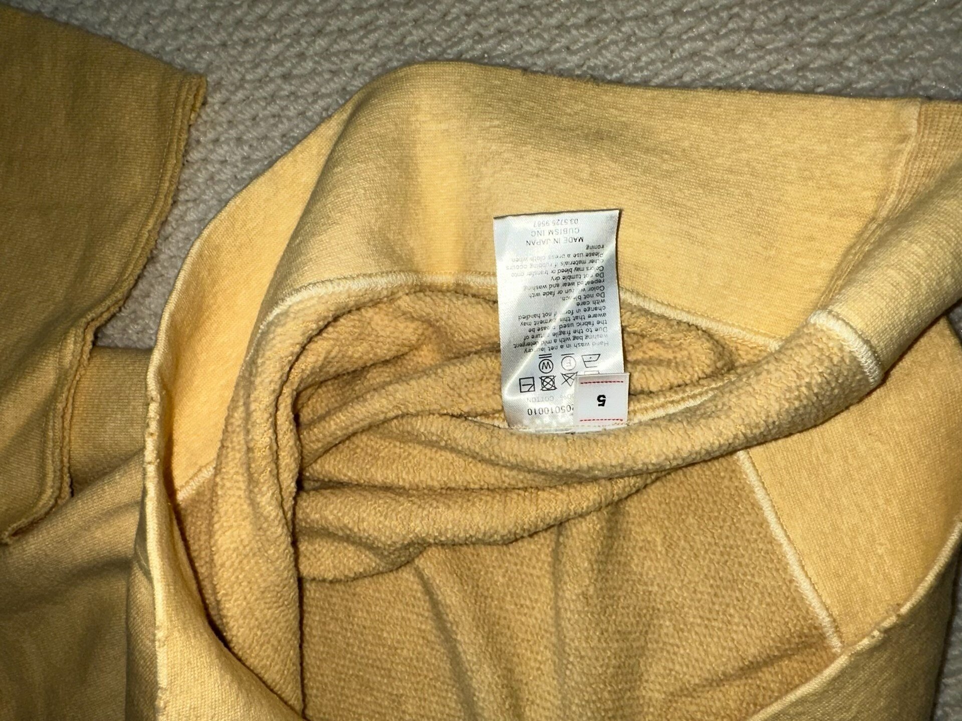 visvim 3/4 Sleeve Distressed Sweatshirt — detail